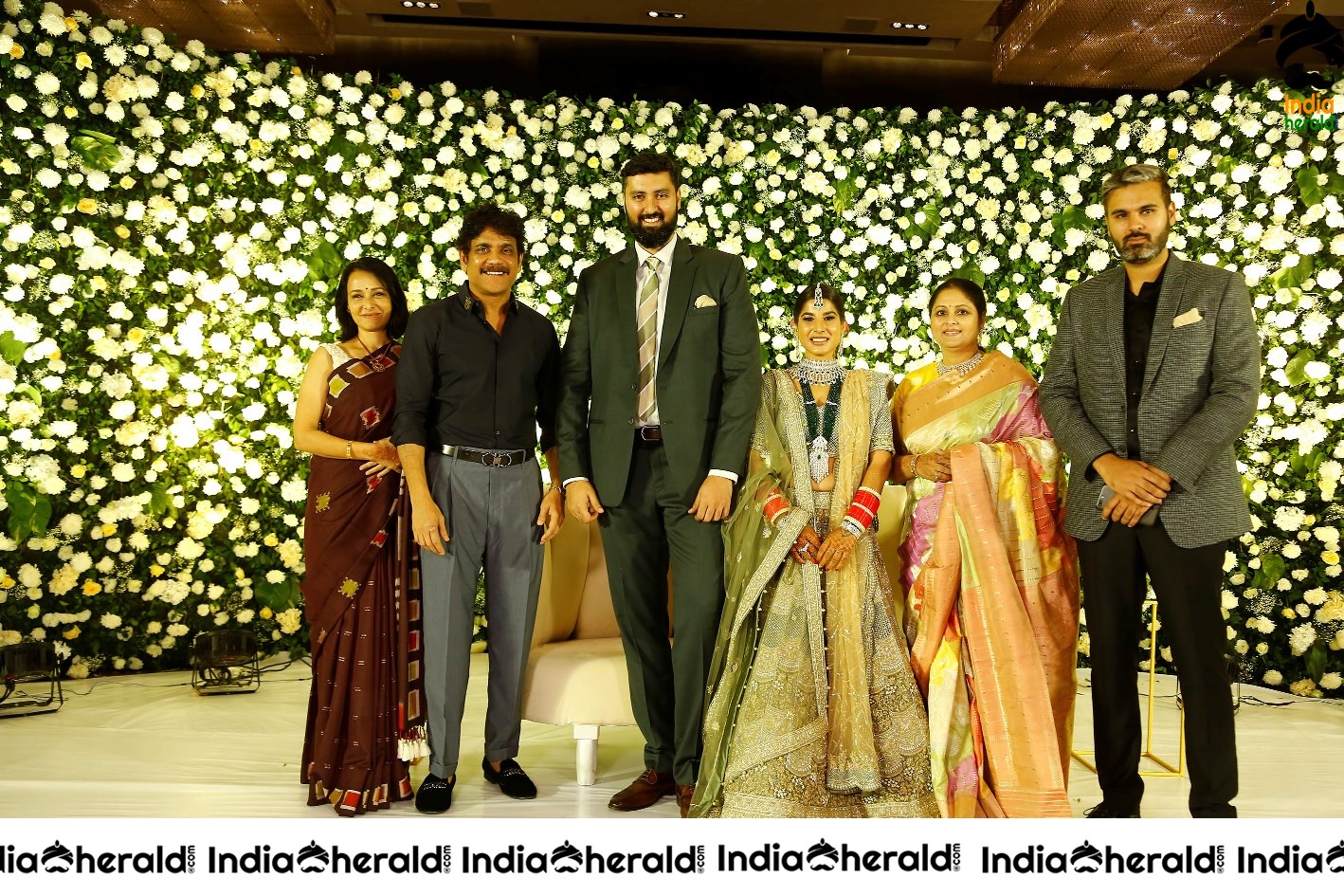 Jayasudha Kapoor Elder Son Wedding Reception Stage Photos Set 1