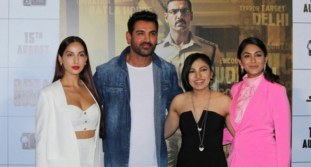 John Abrahim And Nora Fatehi At Batla Trailer Launch