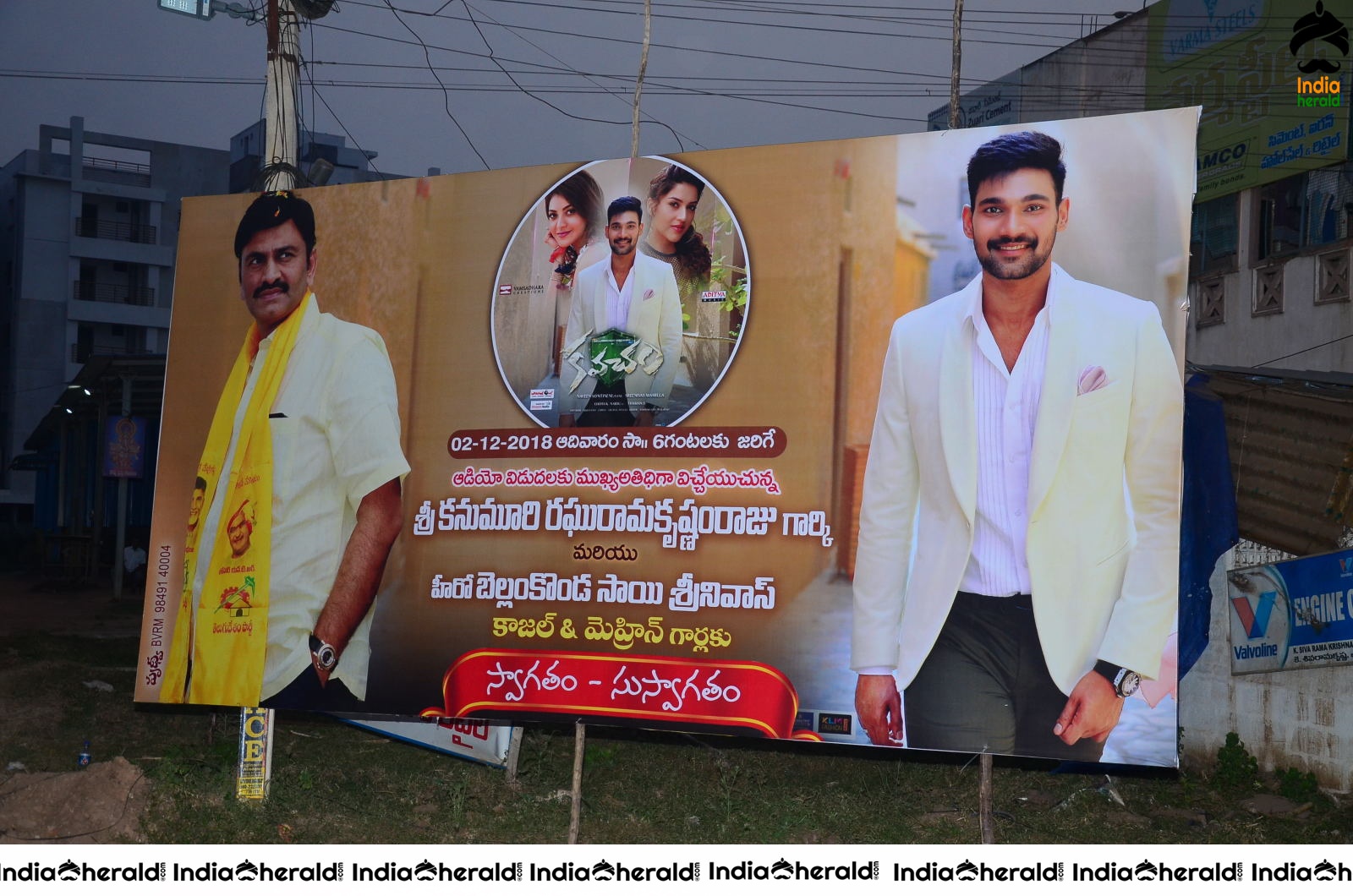 Kajal Aggarwal and Bellamkonda featuring Kavacham Throwback Event Photos Set 1