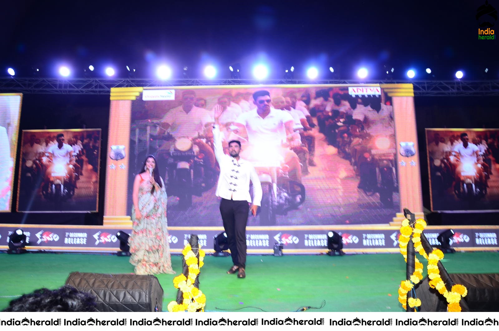 Kajal Aggarwal and Bellamkonda featuring Kavacham Throwback Event Photos Set 2