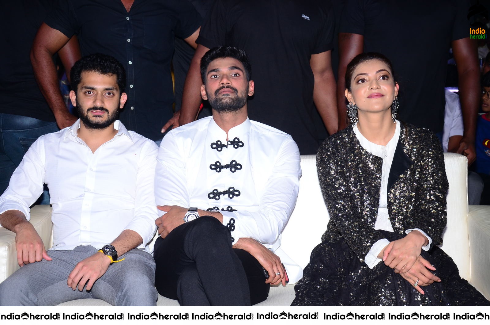 Kajal Aggarwal and Bellamkonda featuring Kavacham Throwback Event Photos Set 4