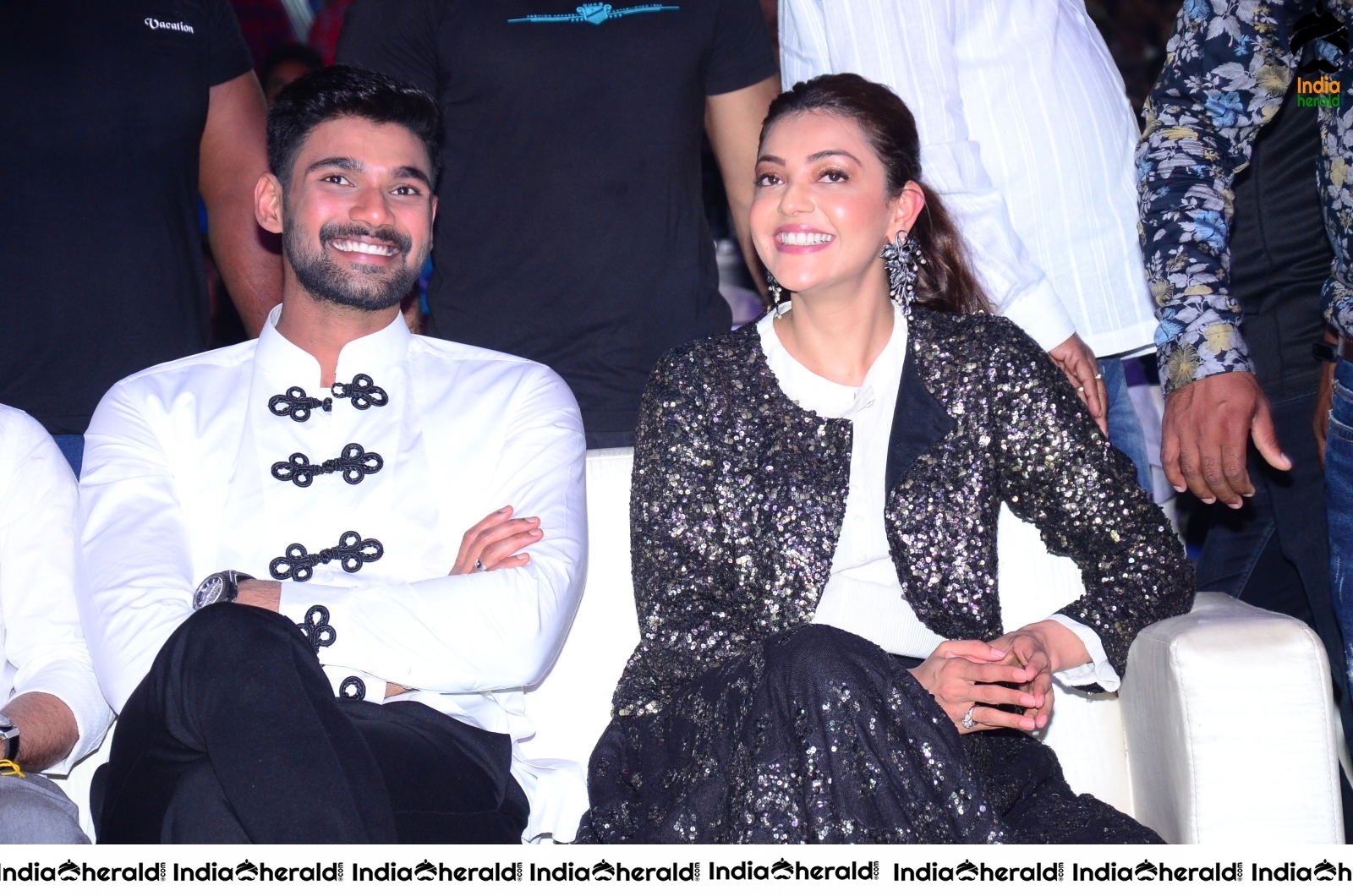 Kajal Aggarwal and Bellamkonda featuring Kavacham Throwback Event Photos Set 5