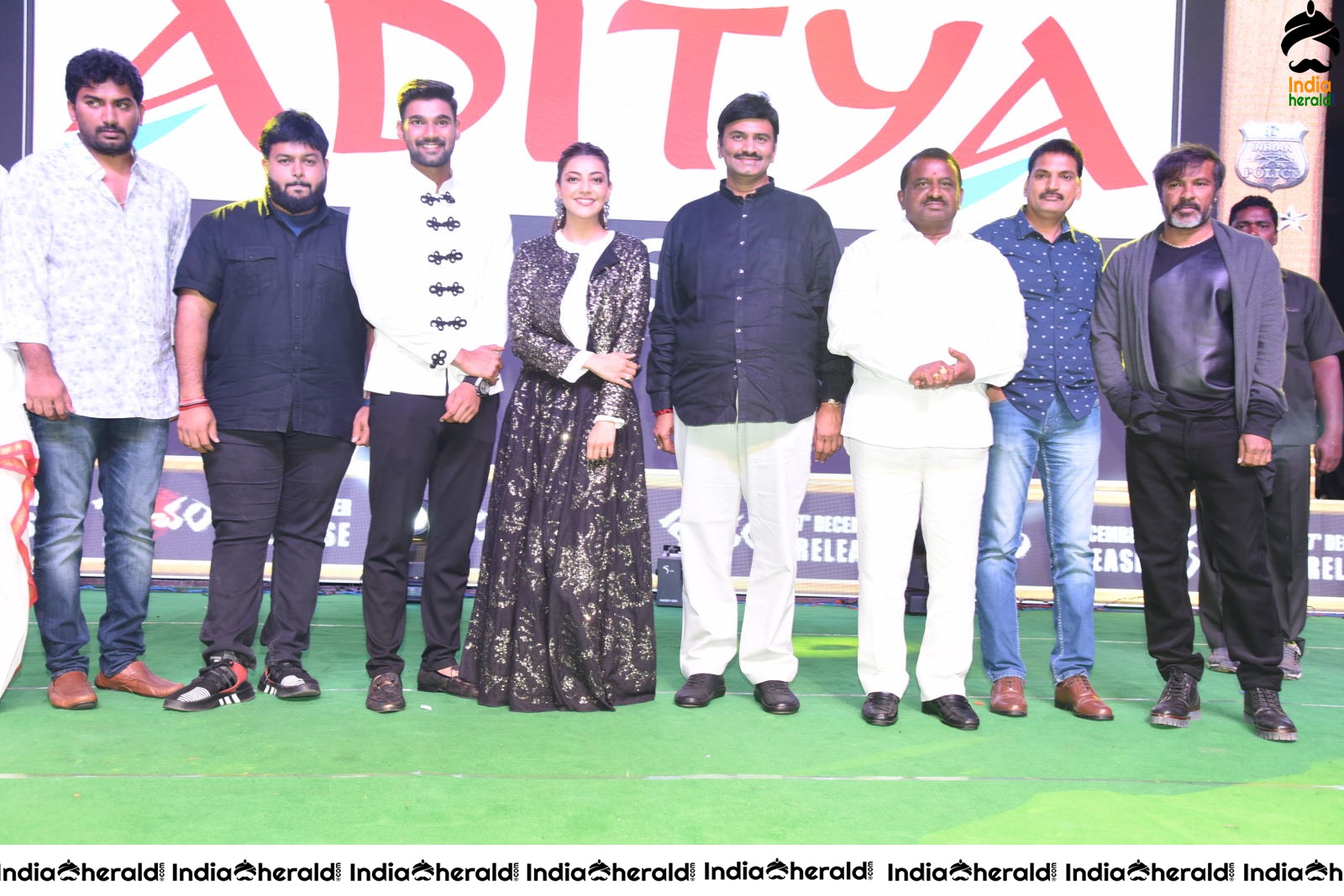 Kajal Aggarwal and Bellamkonda featuring Kavacham Throwback Event Photos Set 8