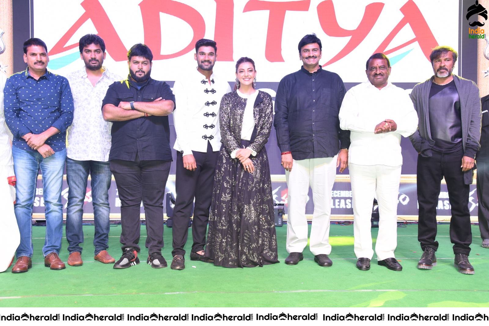 Kajal Aggarwal and Bellamkonda featuring Kavacham Throwback Event Photos Set 8