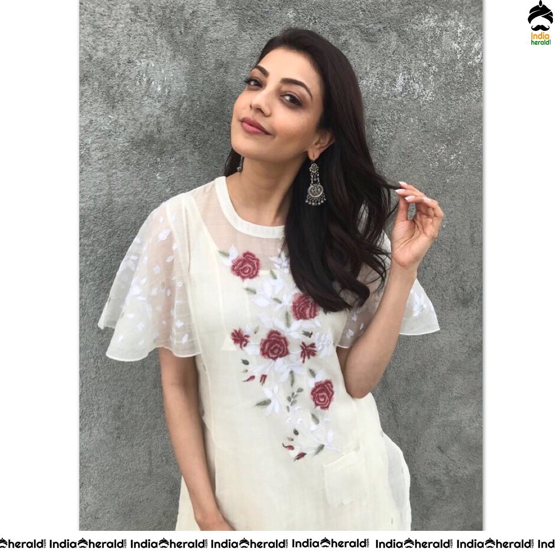 Kajal Aggarwal looking Angelic and cute at Happi Mobiles opening Set 2