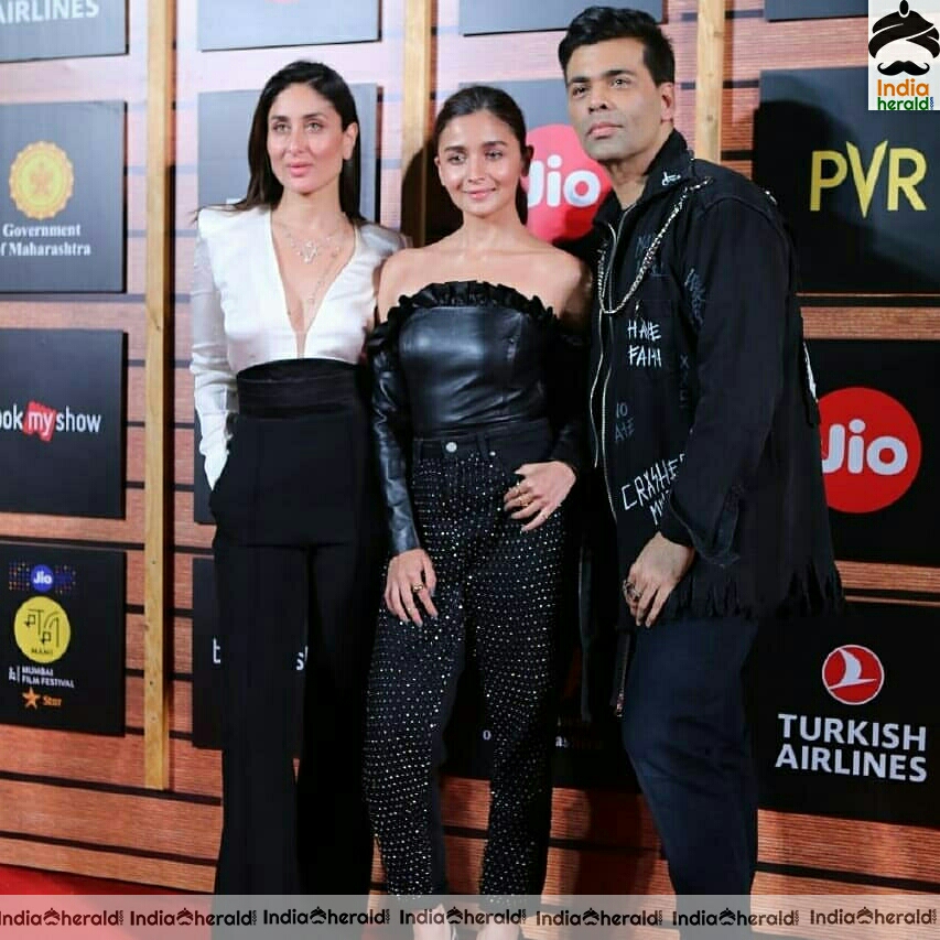 Kareena Kapoor Alia Bhatt And Karan Johar At Jio MAMI Film Festival Awards 2019