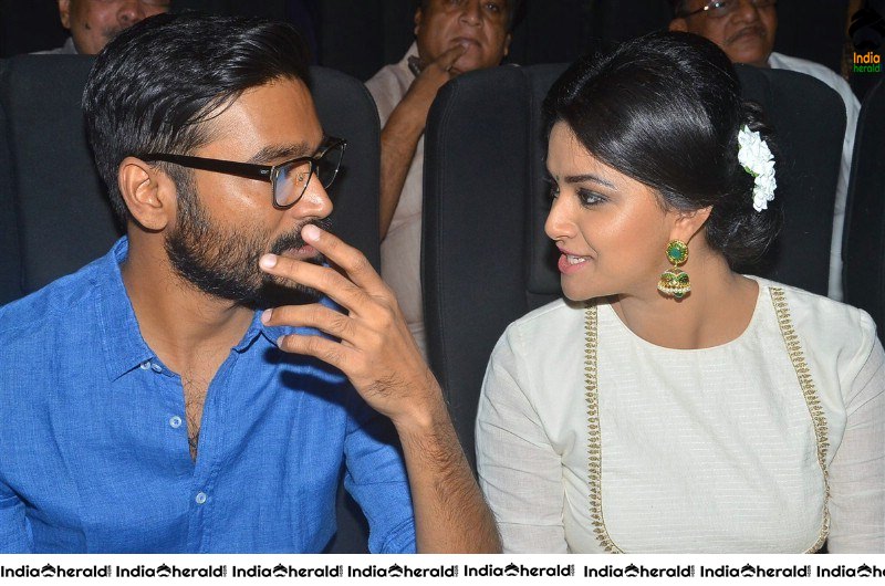 Keerthy Suresh and Dhanush in Thodari Throwback Event Photos Set 1