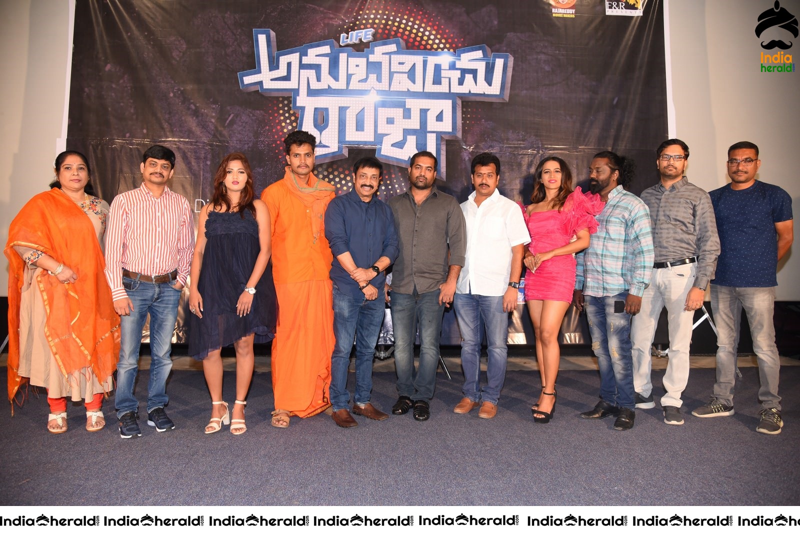 Life Anubhavinchu Raja Movie Trailer Launch Set 1
