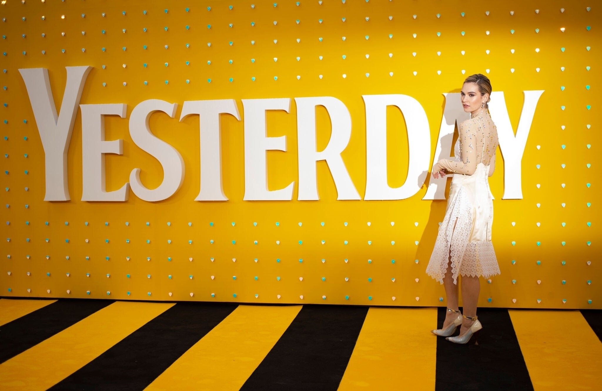 Lily James At The Premiere Of Yesterday In London