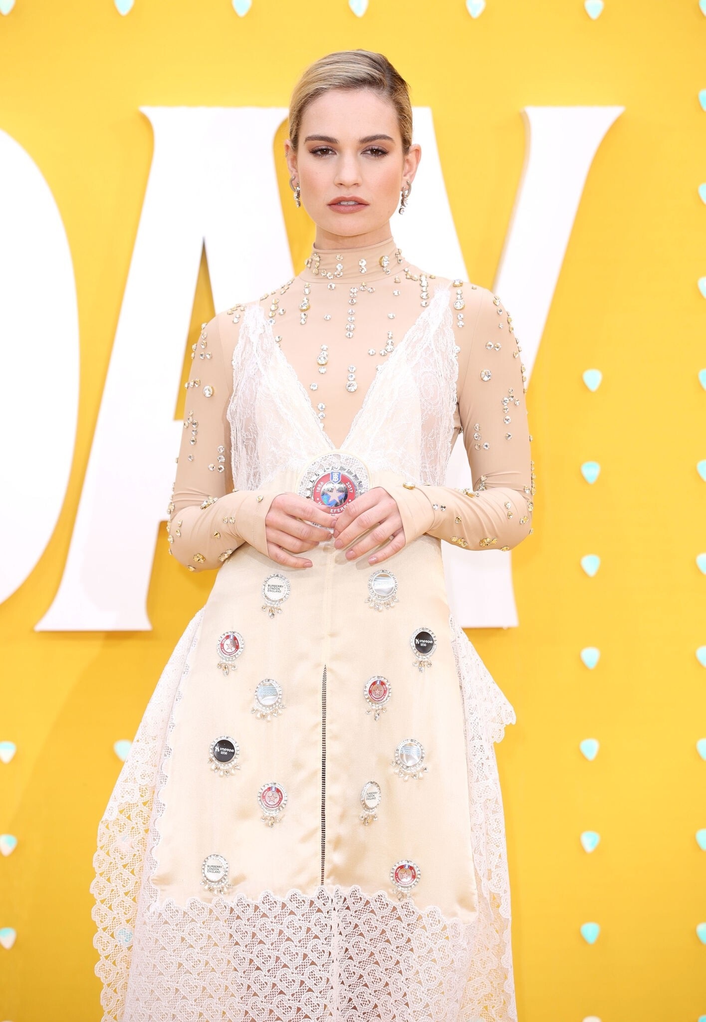 Lily James At The Premiere Of Yesterday In London