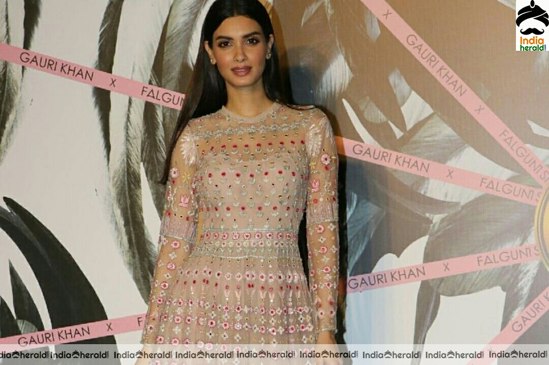 Manushi Chhillar And Diana Penty At Launch Of Designer Falguni Shane Peocock Flag Ship Store