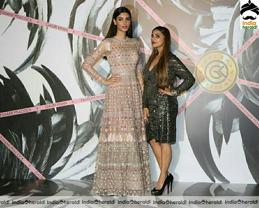 Manushi Chhillar And Diana Penty At Launch Of Designer Falguni Shane Peocock Flag Ship Store