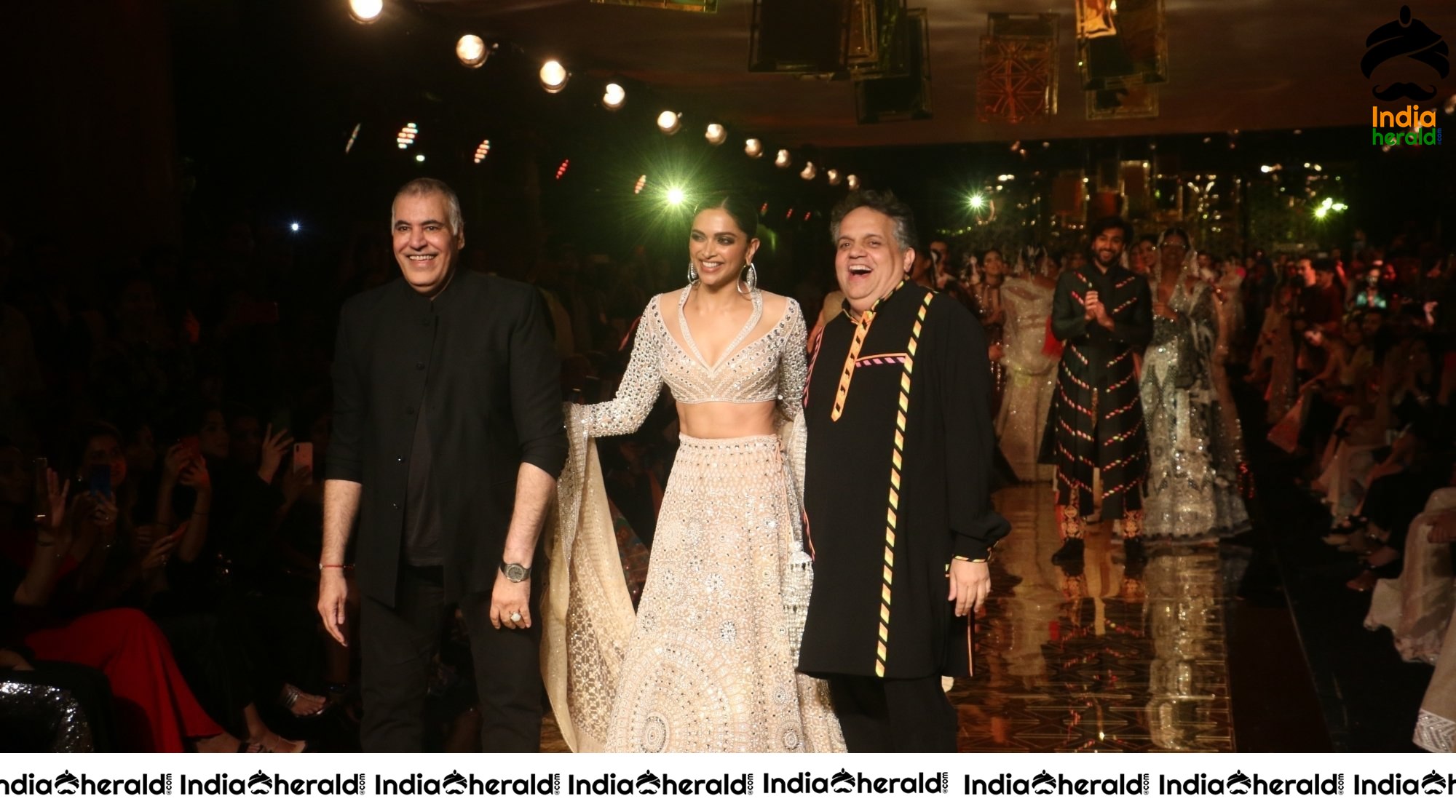 Meezaan Jaffrey And Deepika Padukone At Sandeep Khosla Fashion Show