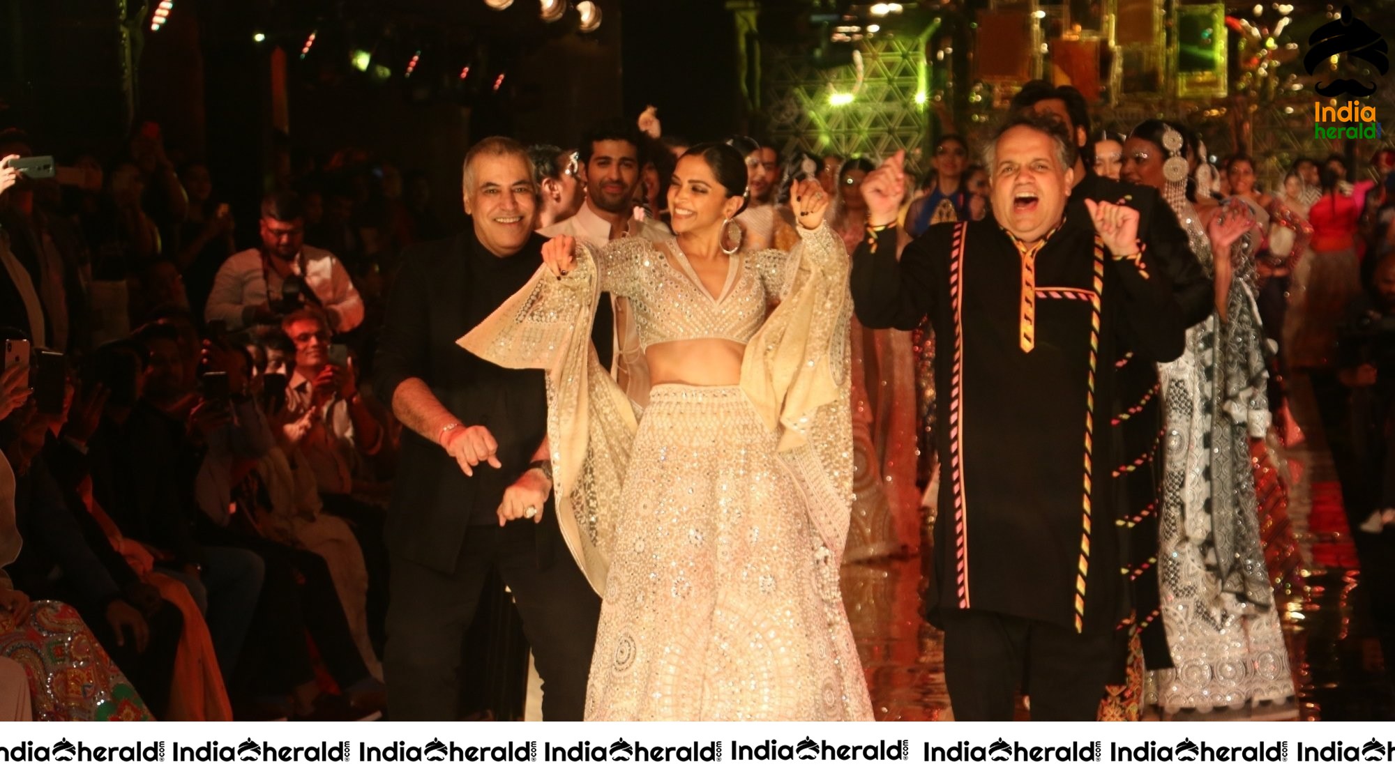 Meezaan Jaffrey And Deepika Padukone At Sandeep Khosla Fashion Show