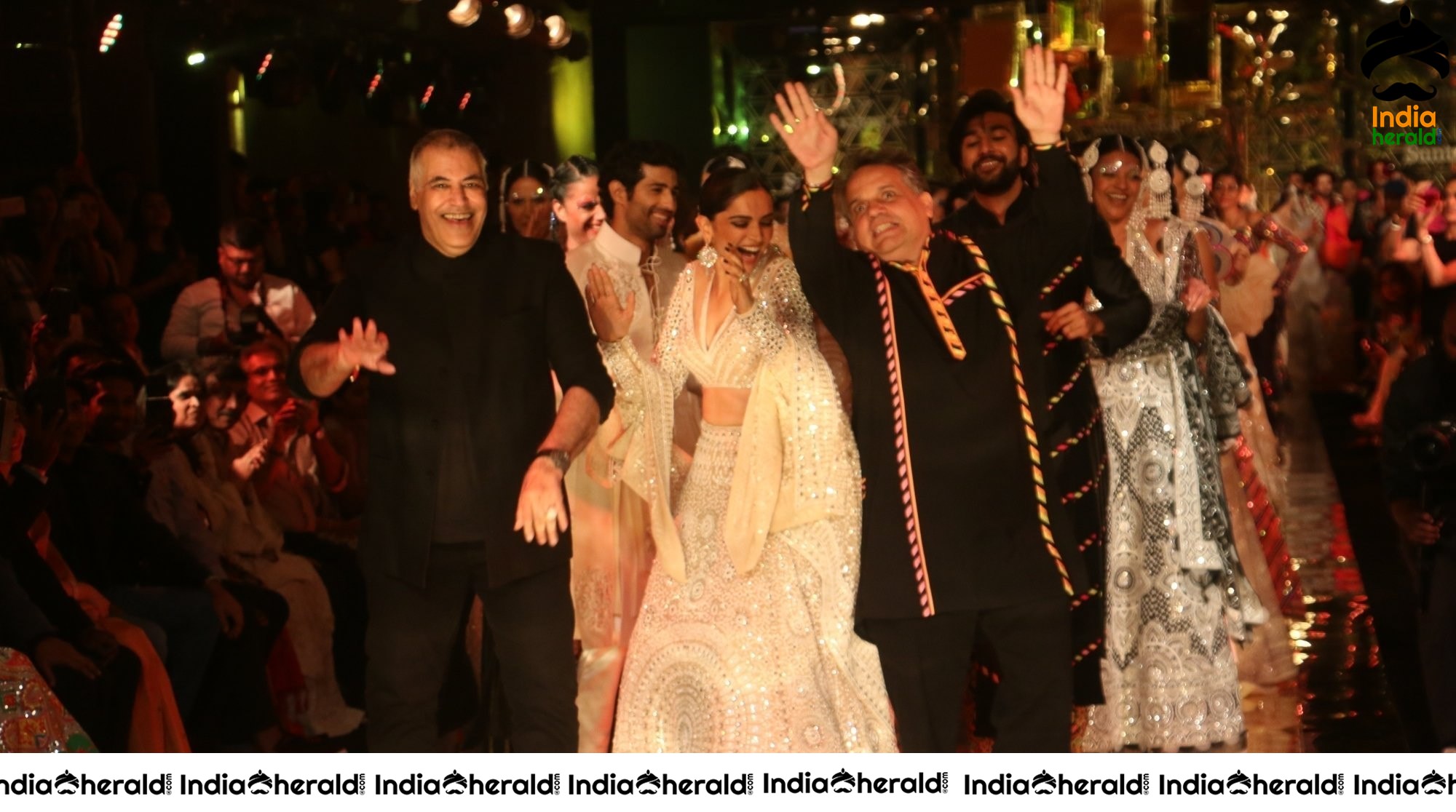 Meezaan Jaffrey And Deepika Padukone At Sandeep Khosla Fashion Show