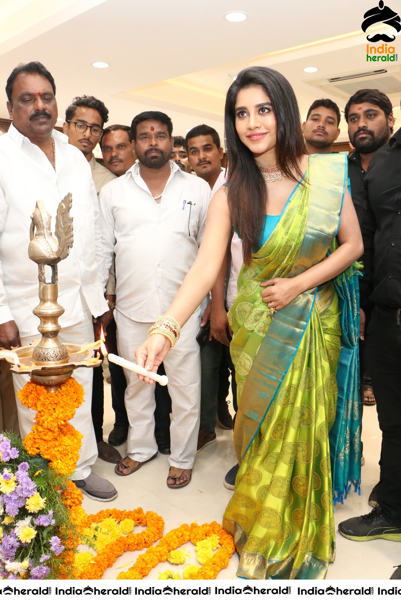 Nabha Natesh Launches Srika Store in Mehadipatna2
