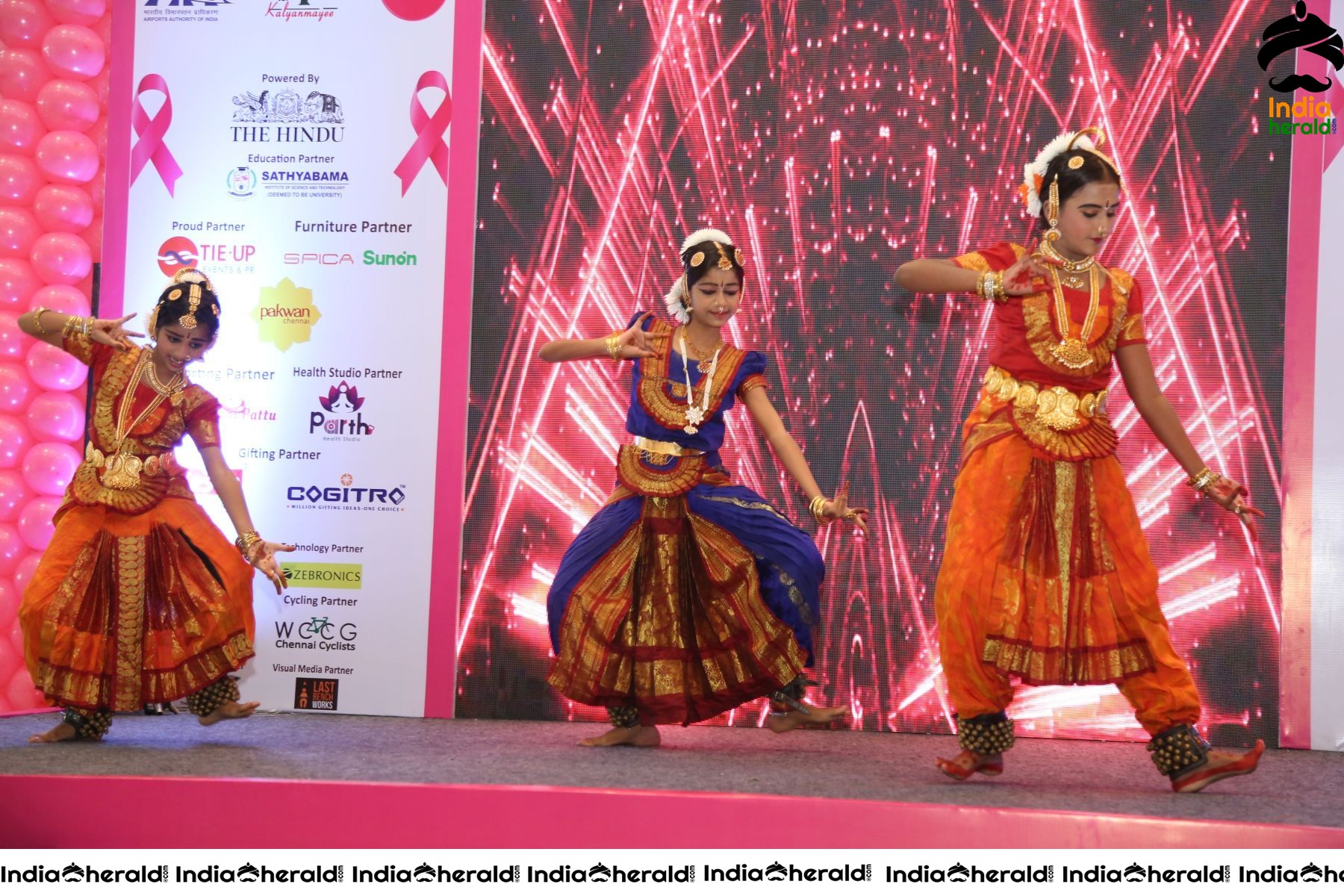 Namma Chennai Airport Turns Pink PINKTOBER 2019 Breast Cancer Free India Event Photos Set 1