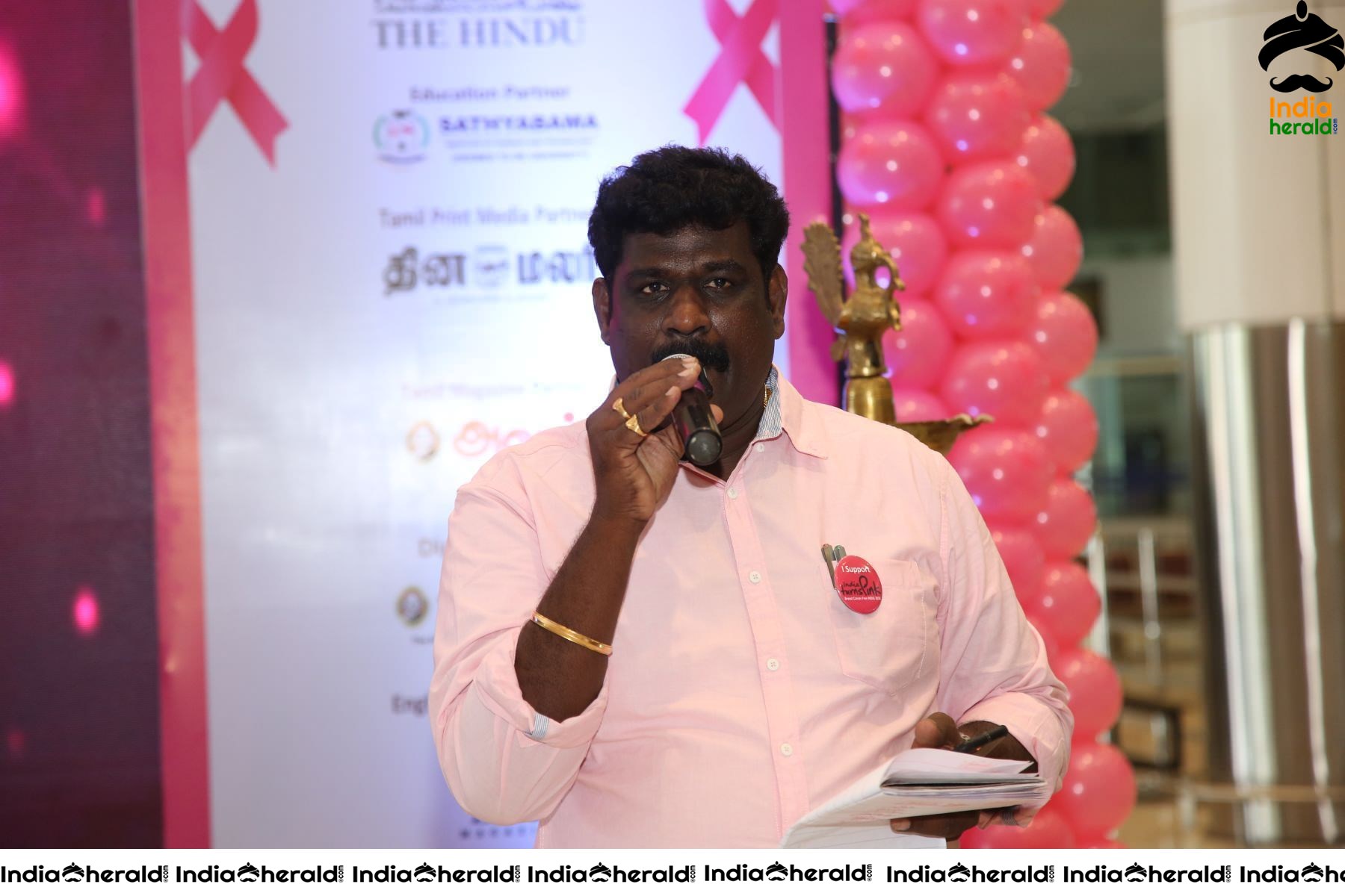 Namma Chennai Airport Turns Pink PINKTOBER 2019 Breast Cancer Free India Event Photos Set 2