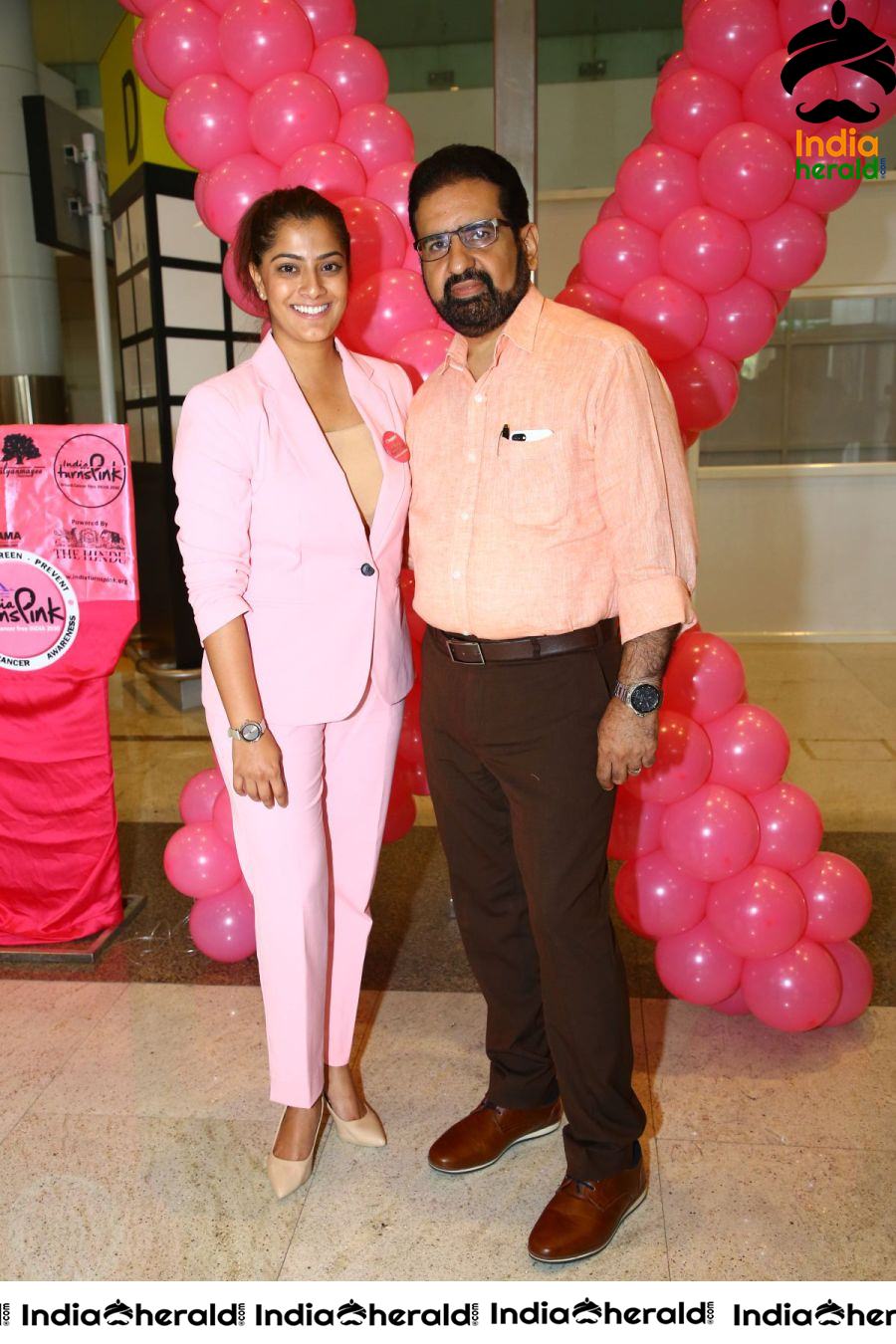 Namma Chennai Airport Turns Pink PINKTOBER 2019 Breast Cancer Free India Event Photos Set 4