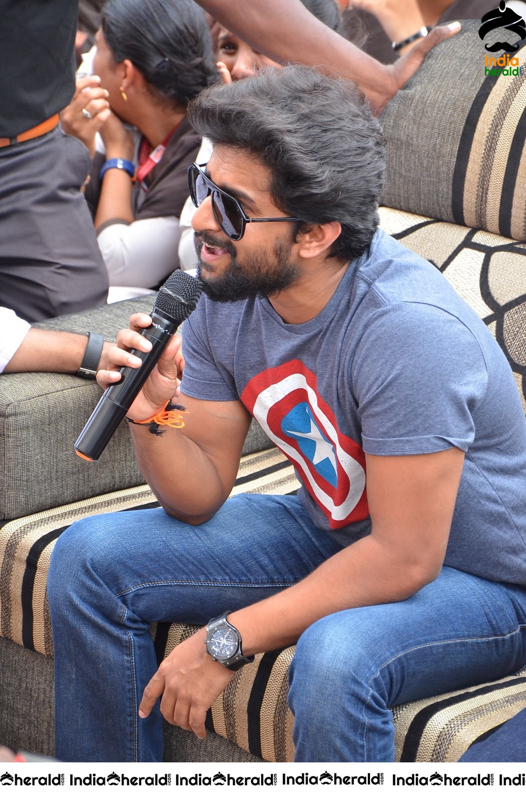 Nani Promoting Gang Leader Movie At VVIT College Set 3