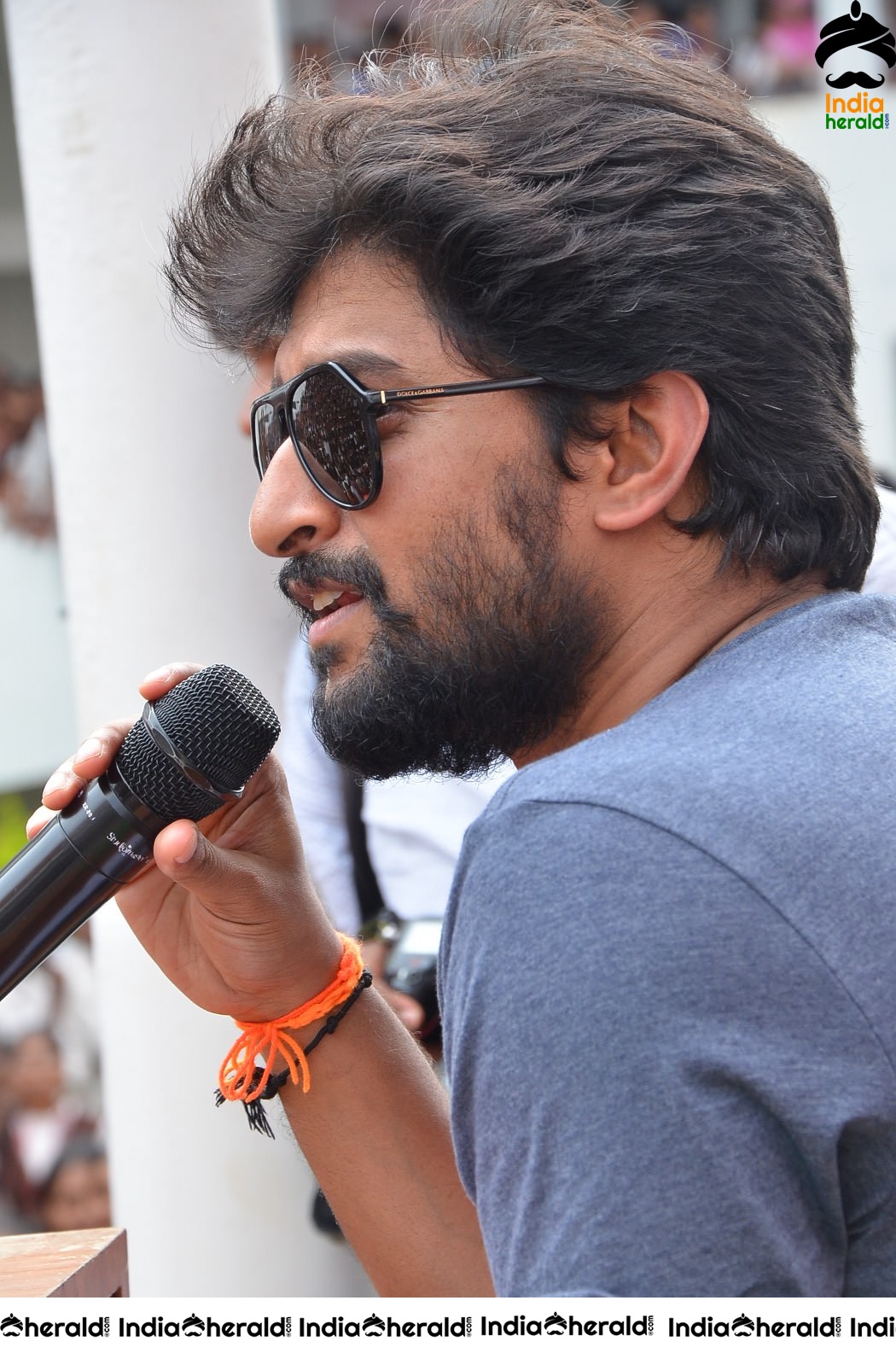 Nani Promoting Gang Leader movie at VVIT College Set 5