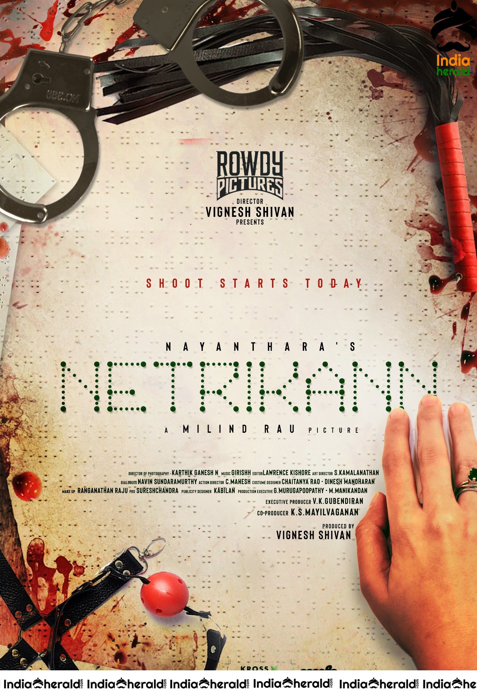 Nayantara In Netrikann Movie Launched