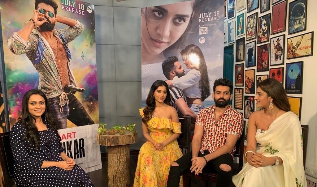 Niddhi Agerwal And Nabha Natesh Stills From Ismart Shankar Tv Promotions