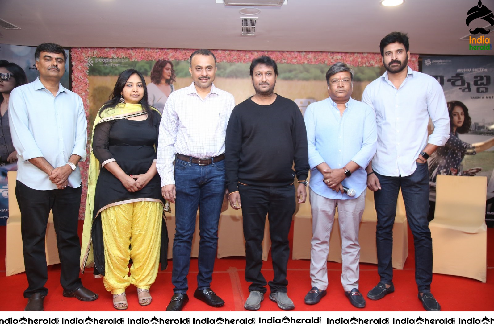 Nishabdham Movie Press Meet Set 1