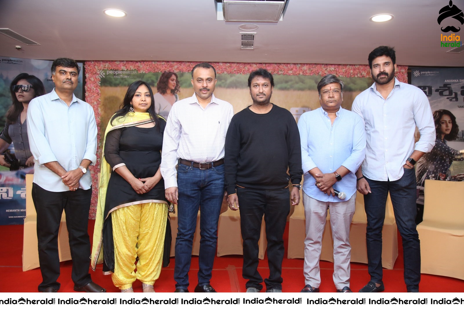 Nishabdham Movie Press Meet Set 1