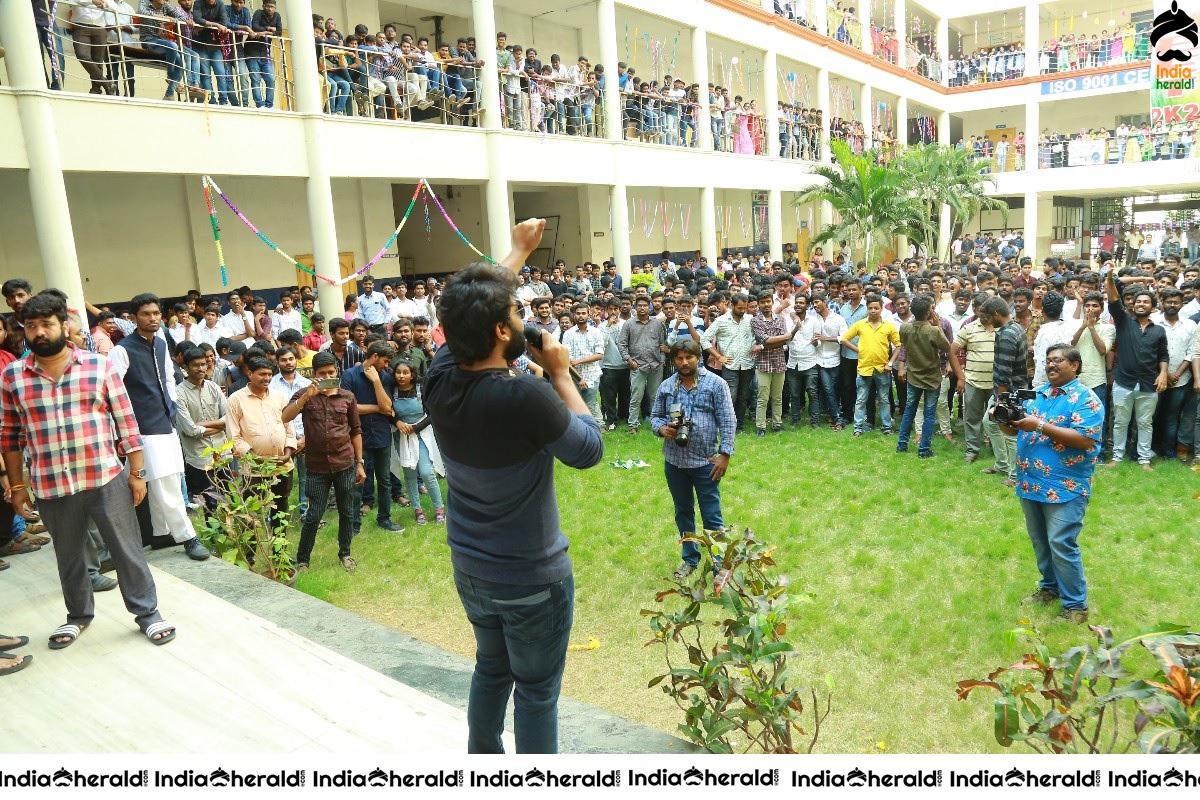 Palasa 1978 movie team at SRK College Vijayawada Set 3