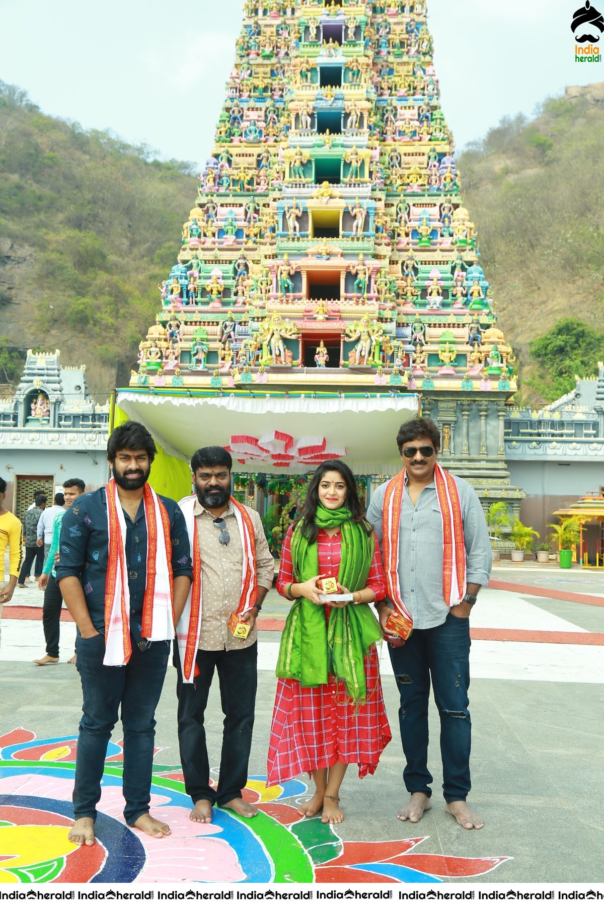 Palasa 1978 team at Durga matha temple in Vijayawada