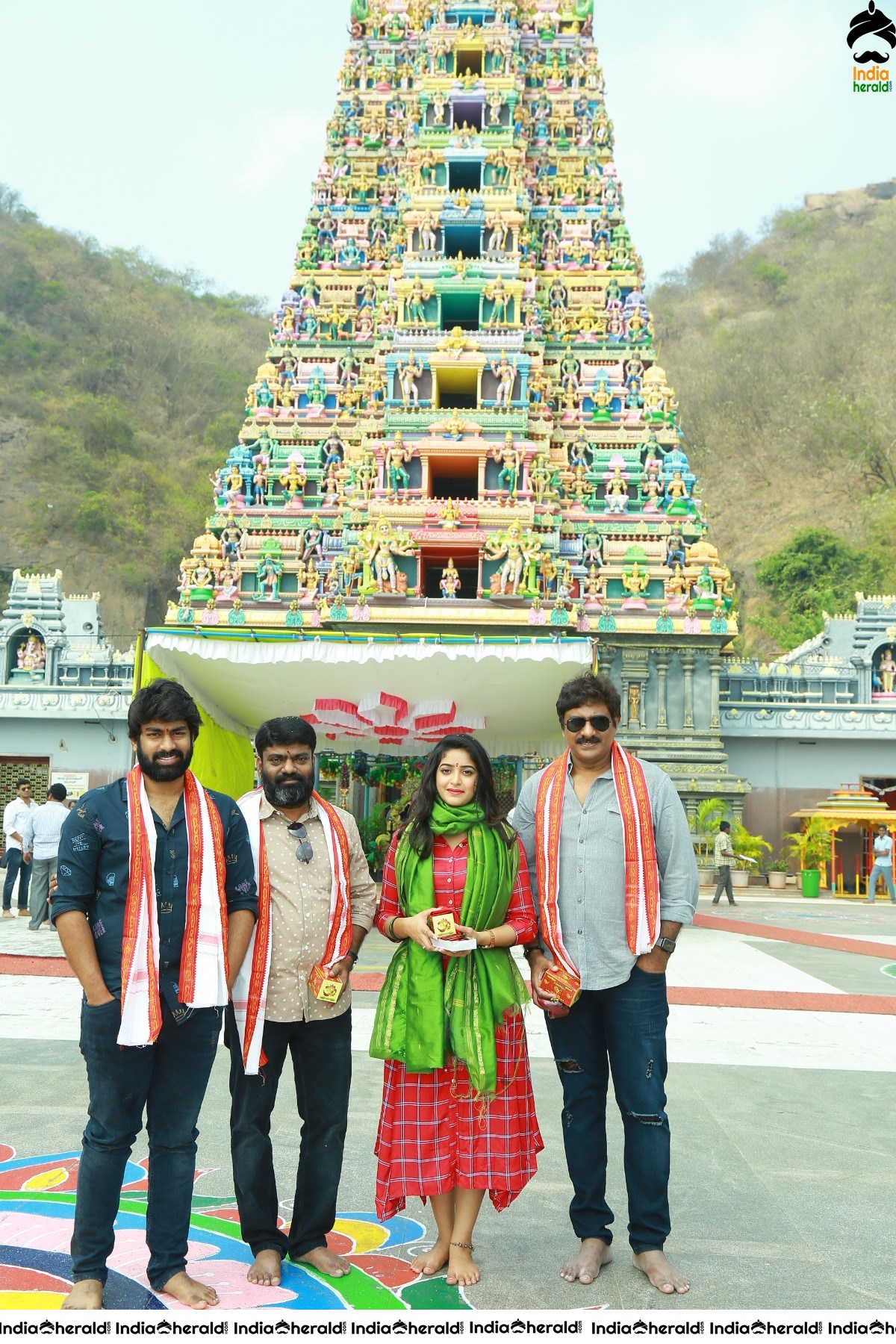 Palasa 1978 team at Durga matha temple in Vijayawada