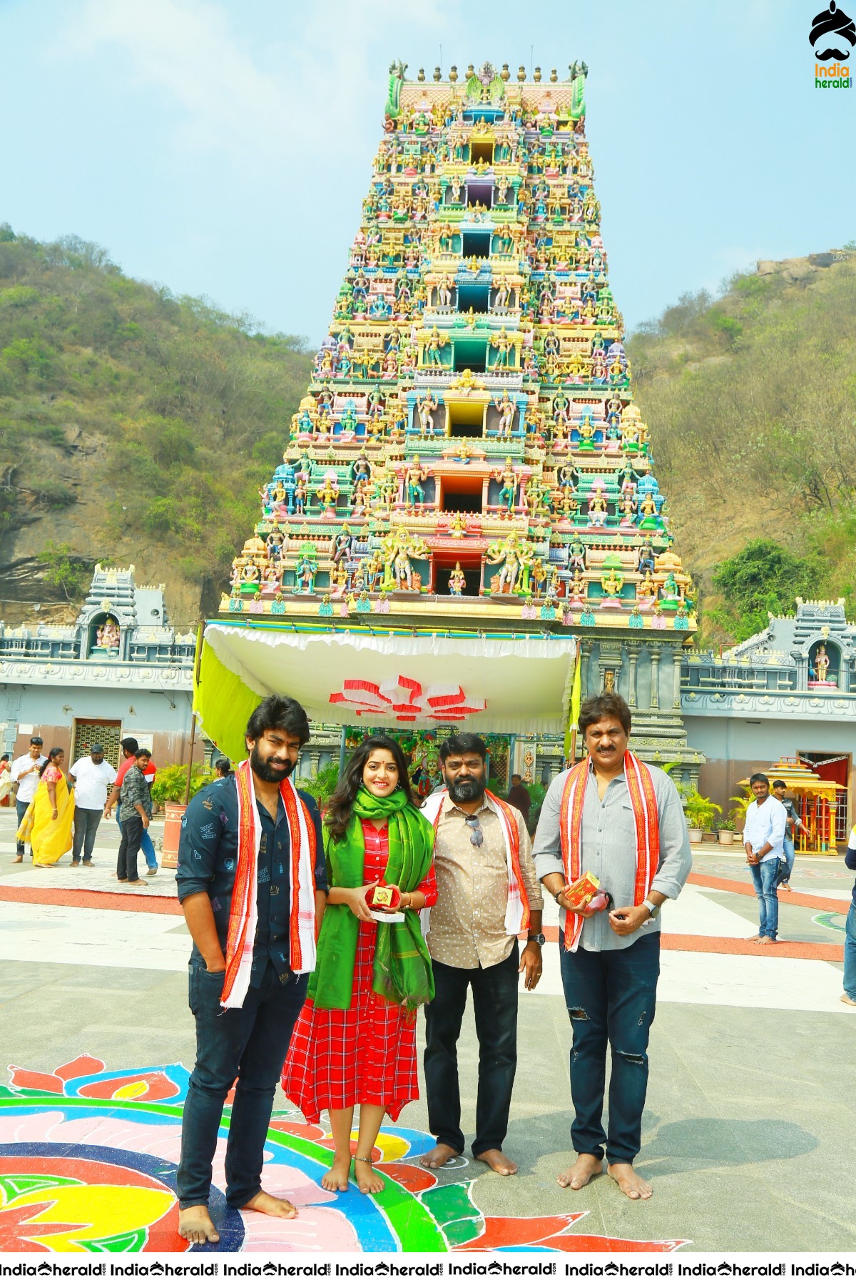 Palasa 1978 team at Durga matha temple in Vijayawada