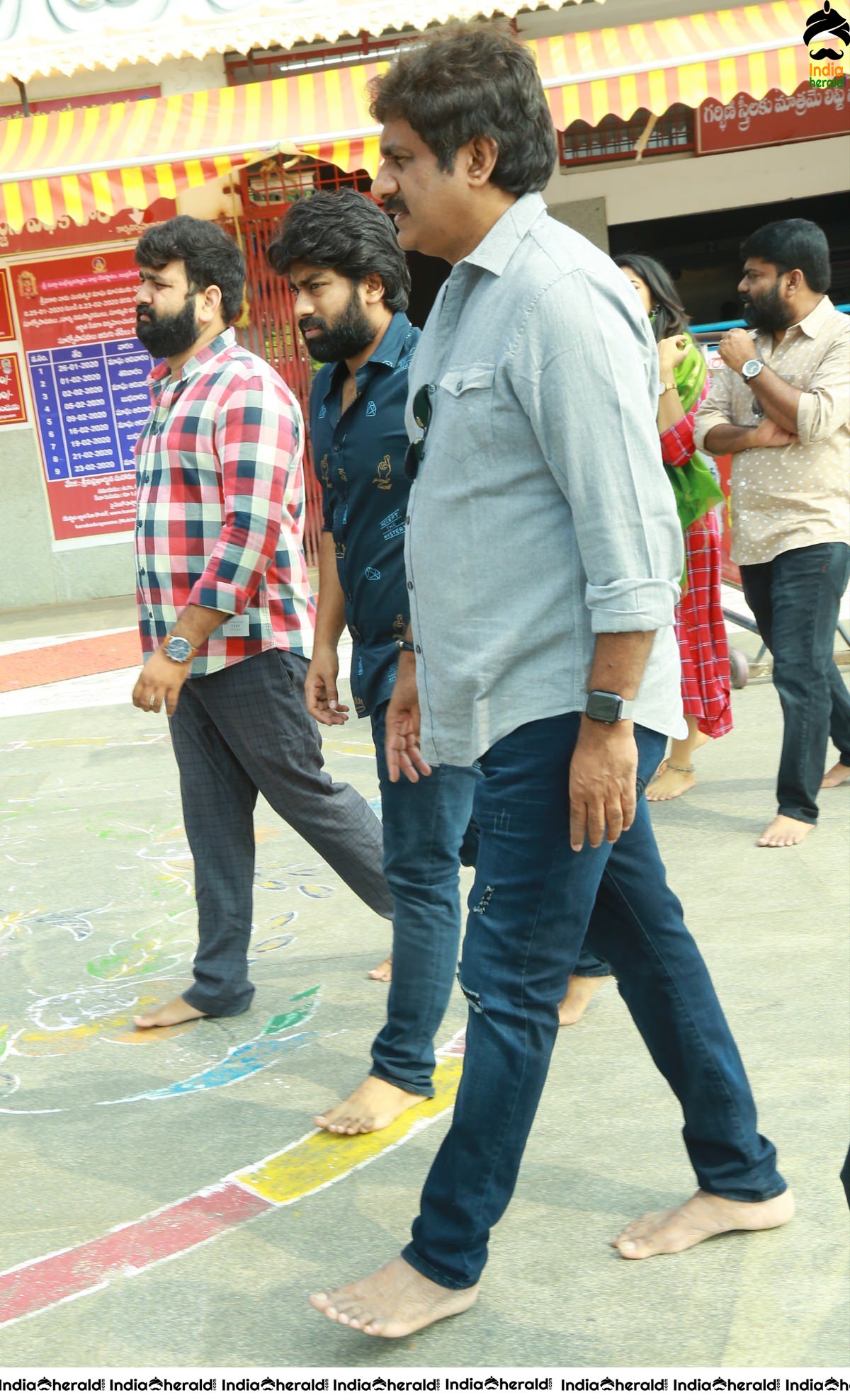 Palasa 1978 team at Durga matha temple in Vijayawada