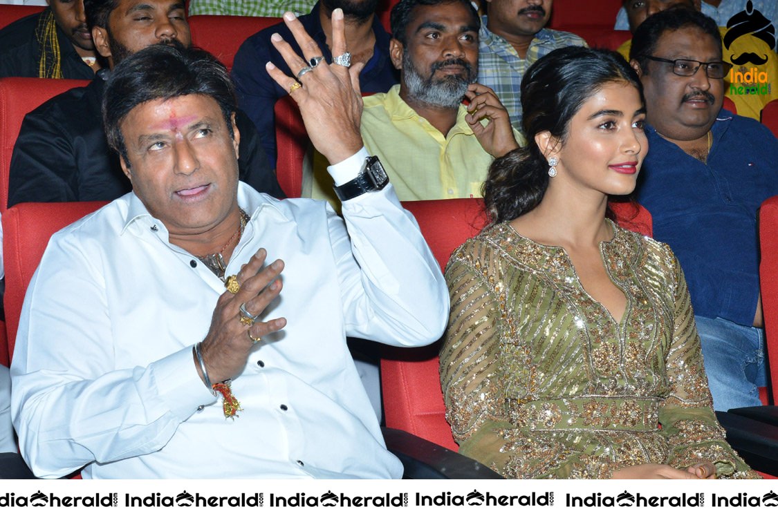 Pooja Hegde and Junior NTR from Aravinda Sametha Success Event Throwback Photos Set 10