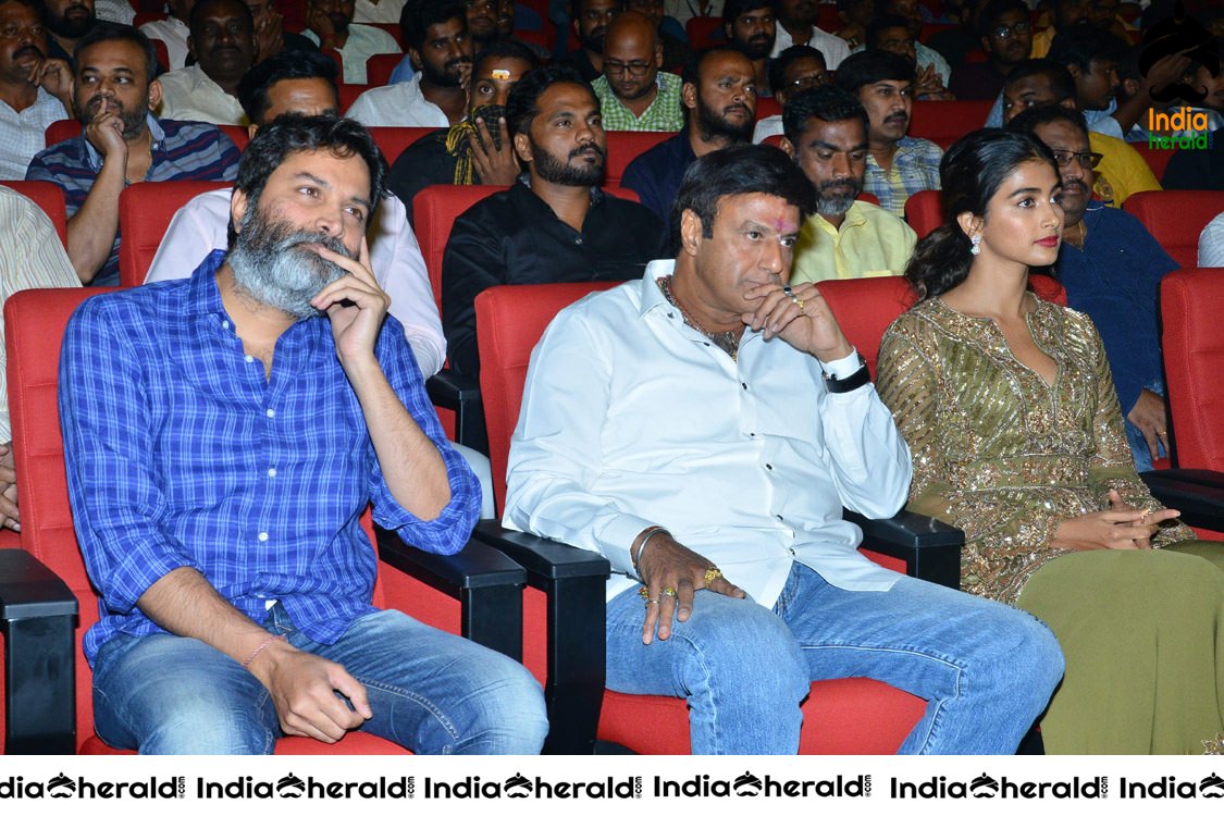 Pooja Hegde and Junior NTR from Aravinda Sametha Success Event Throwback Photos Set 11