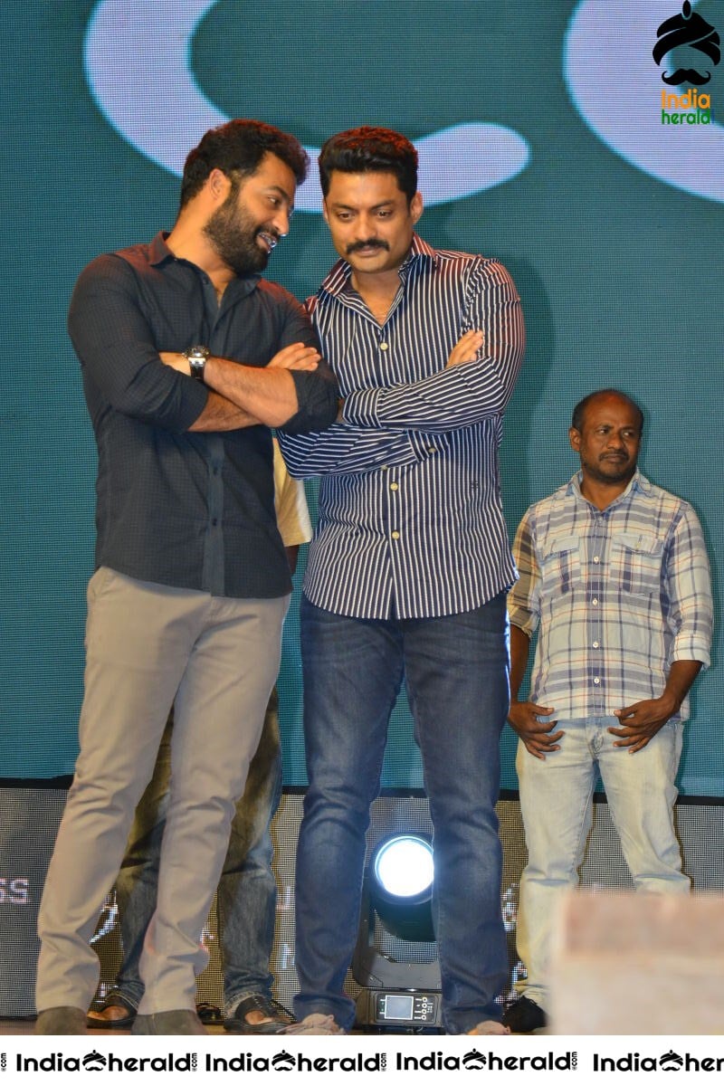 Pooja Hegde and Junior NTR from Aravinda Sametha Success Event Throwback Photos Set 2