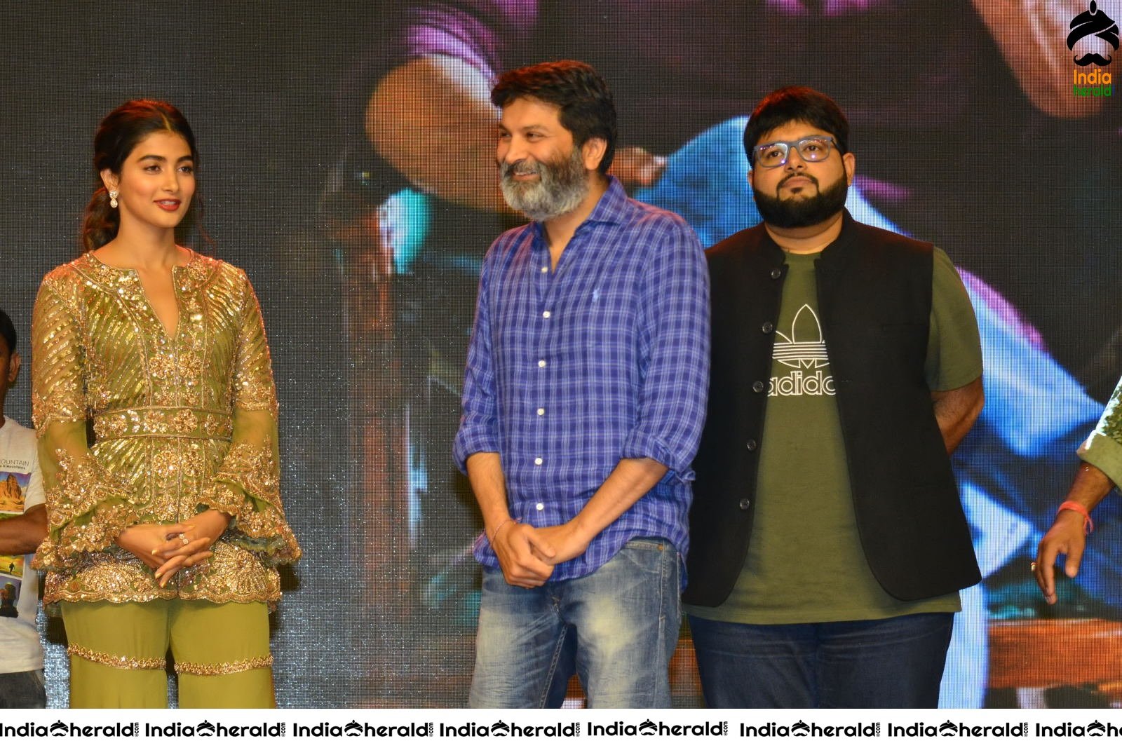 Pooja Hegde and Junior NTR from Aravinda Sametha Success Event Throwback Photos Set 3