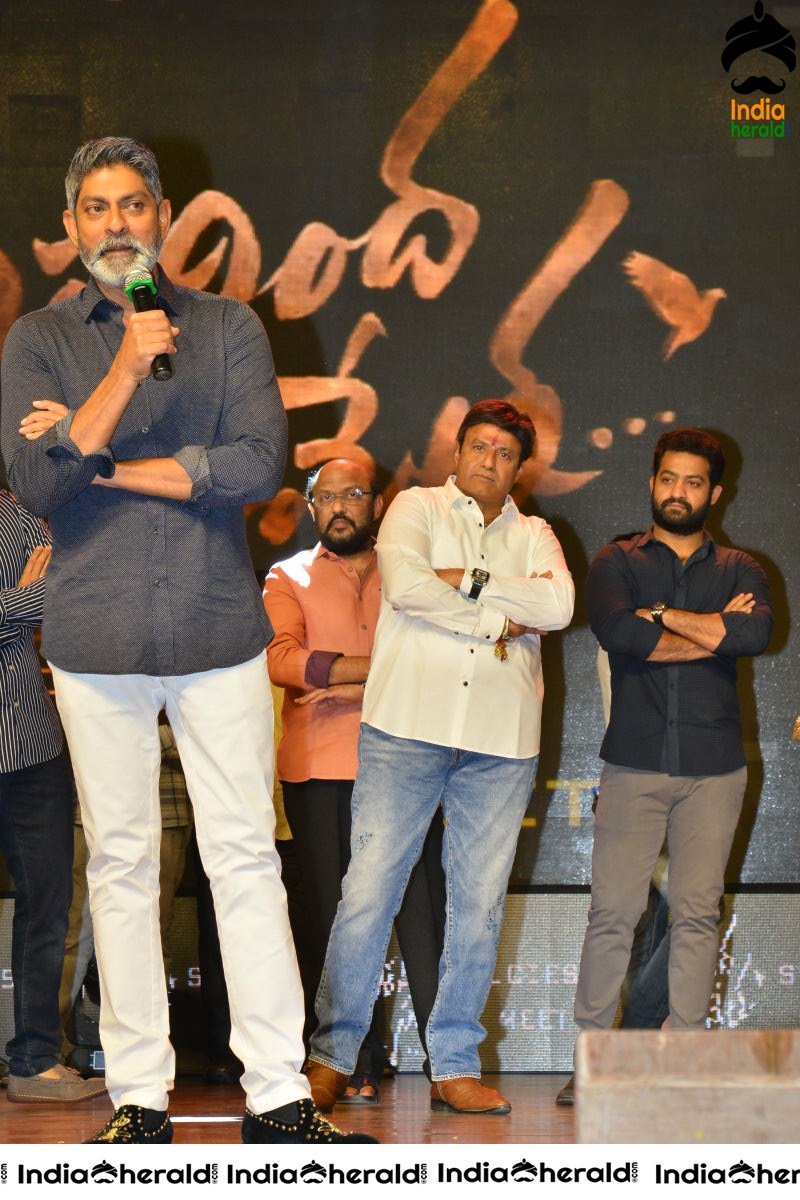 Pooja Hegde and Junior NTR from Aravinda Sametha Success Event Throwback Photos Set 4