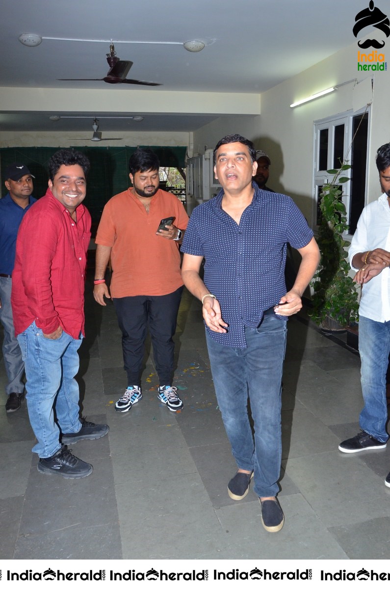 Power Star Pawan Kalyan fans hungama at Dil Raju office Set 2