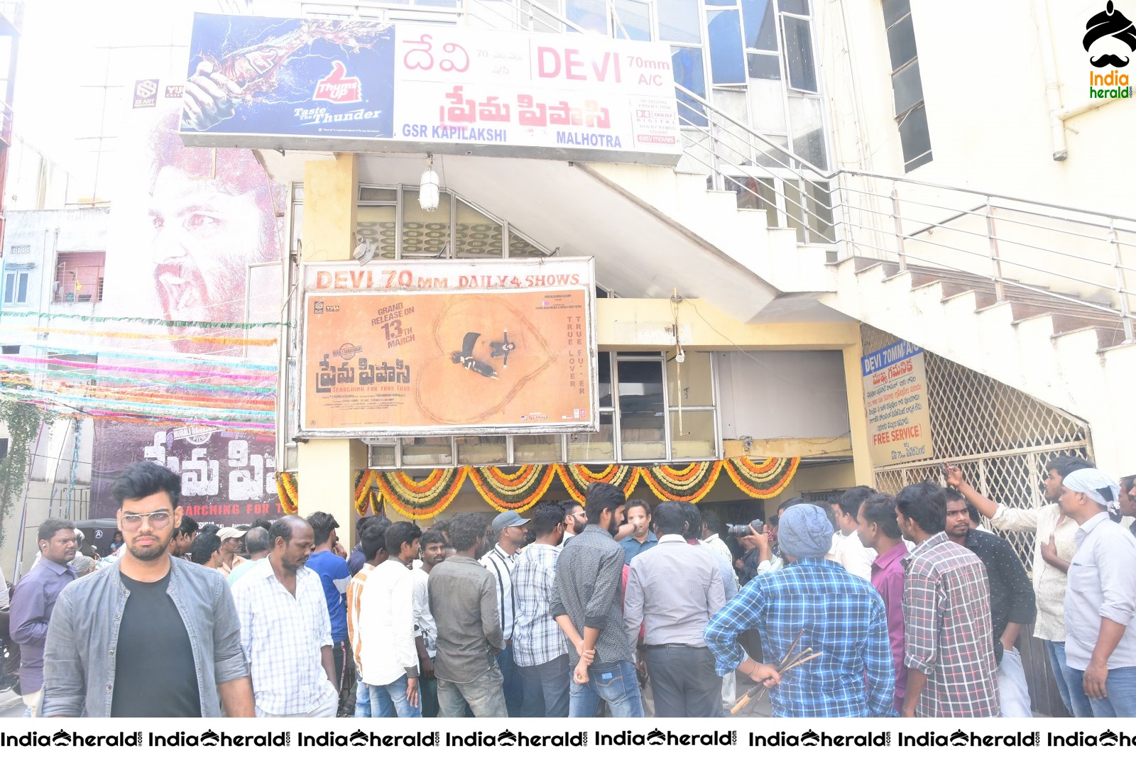 Prema Pipasi Movie Team At Devi Theatre Photos Set 2