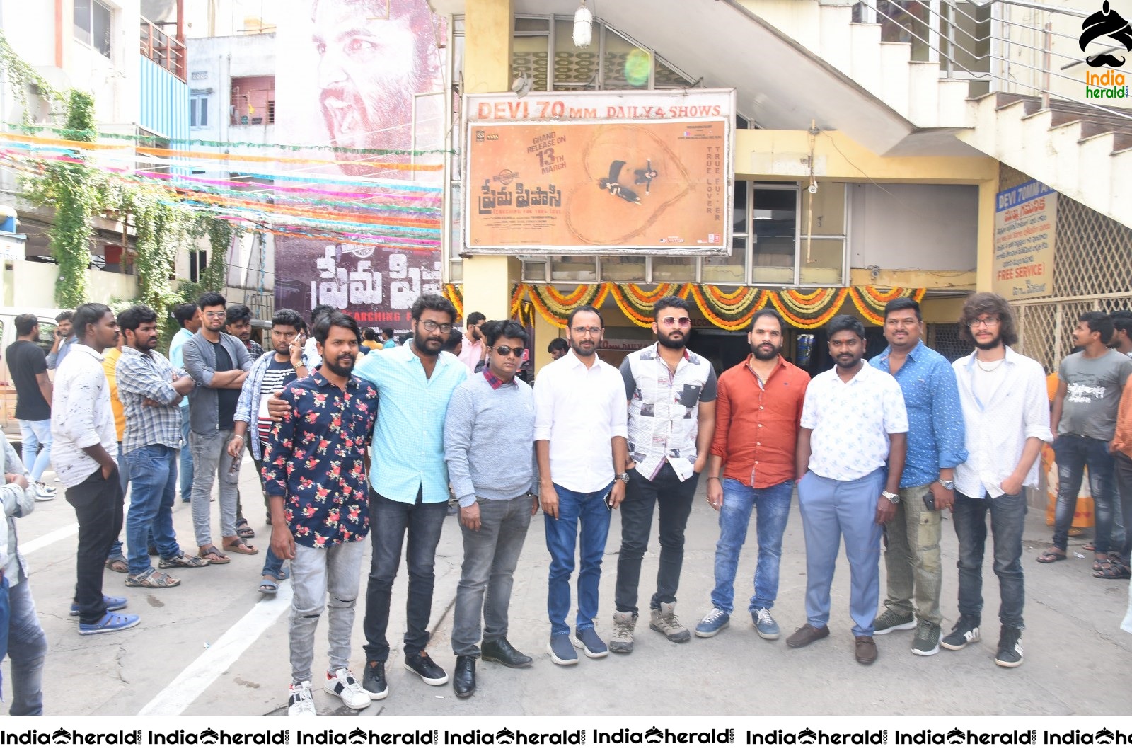 Prema Pipasi Movie Team At Devi Theatre Photos Set 2