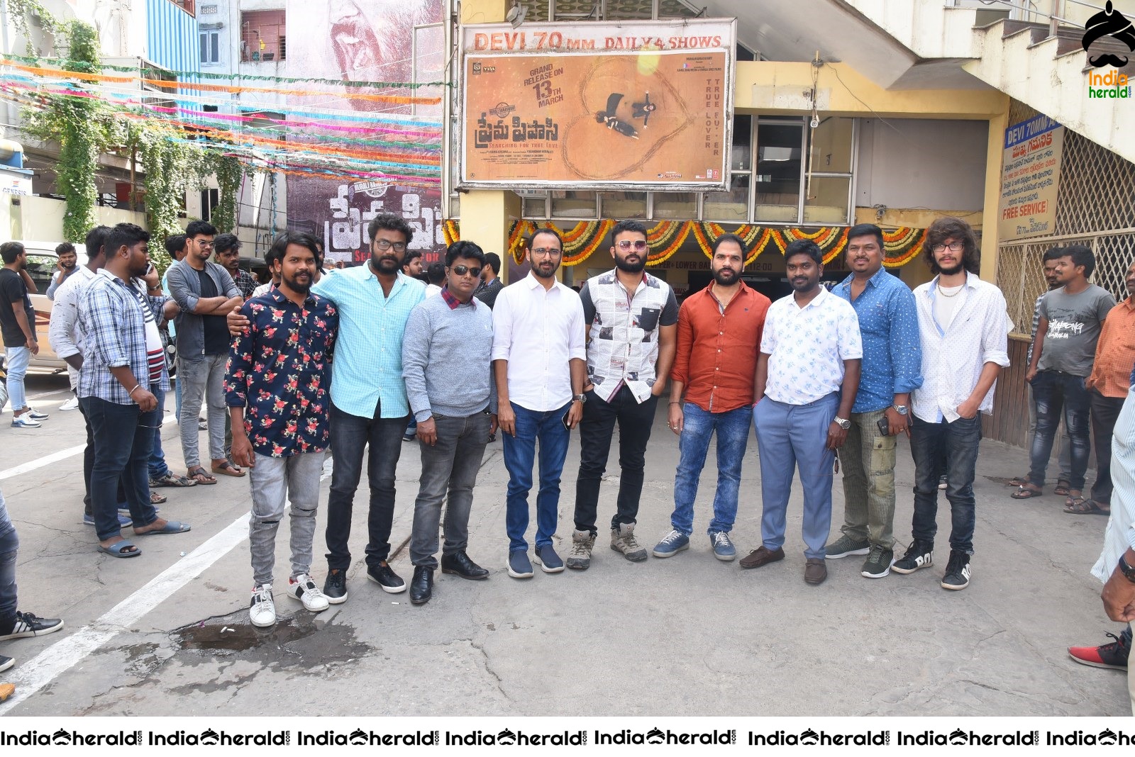 Prema Pipasi Movie Team At Devi Theatre Photos Set 2