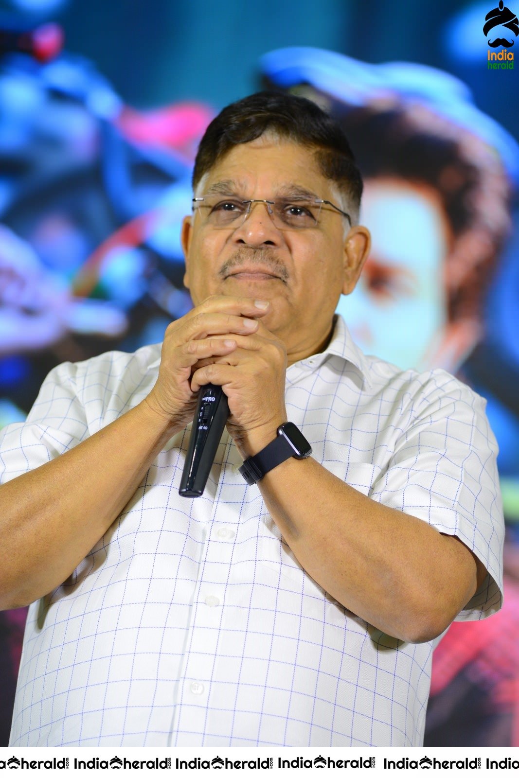 Producer Allu Aravind Latest Stills from AV Success meet Set 1