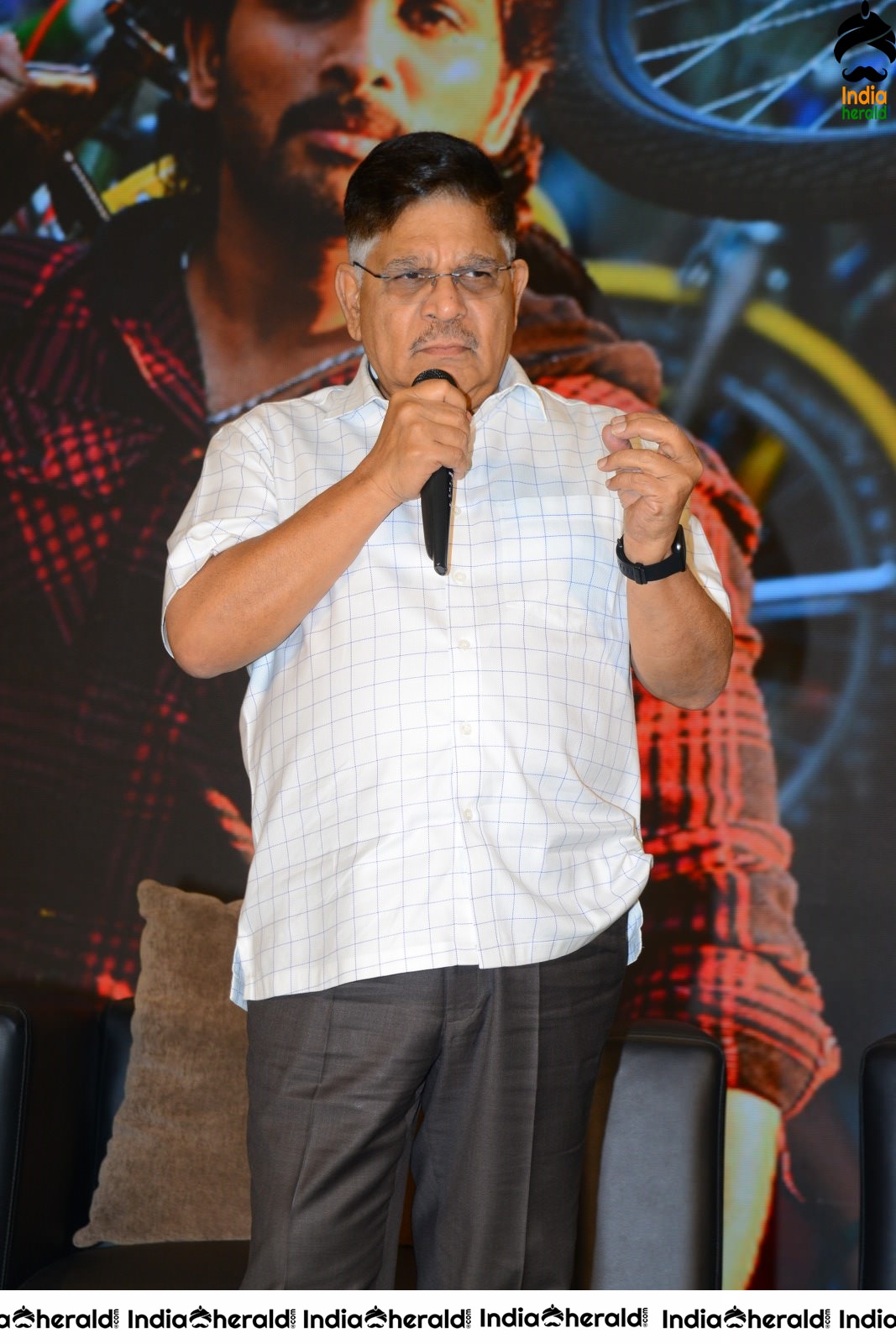 Producer Allu Aravind Latest Stills from AV Success meet Set 1