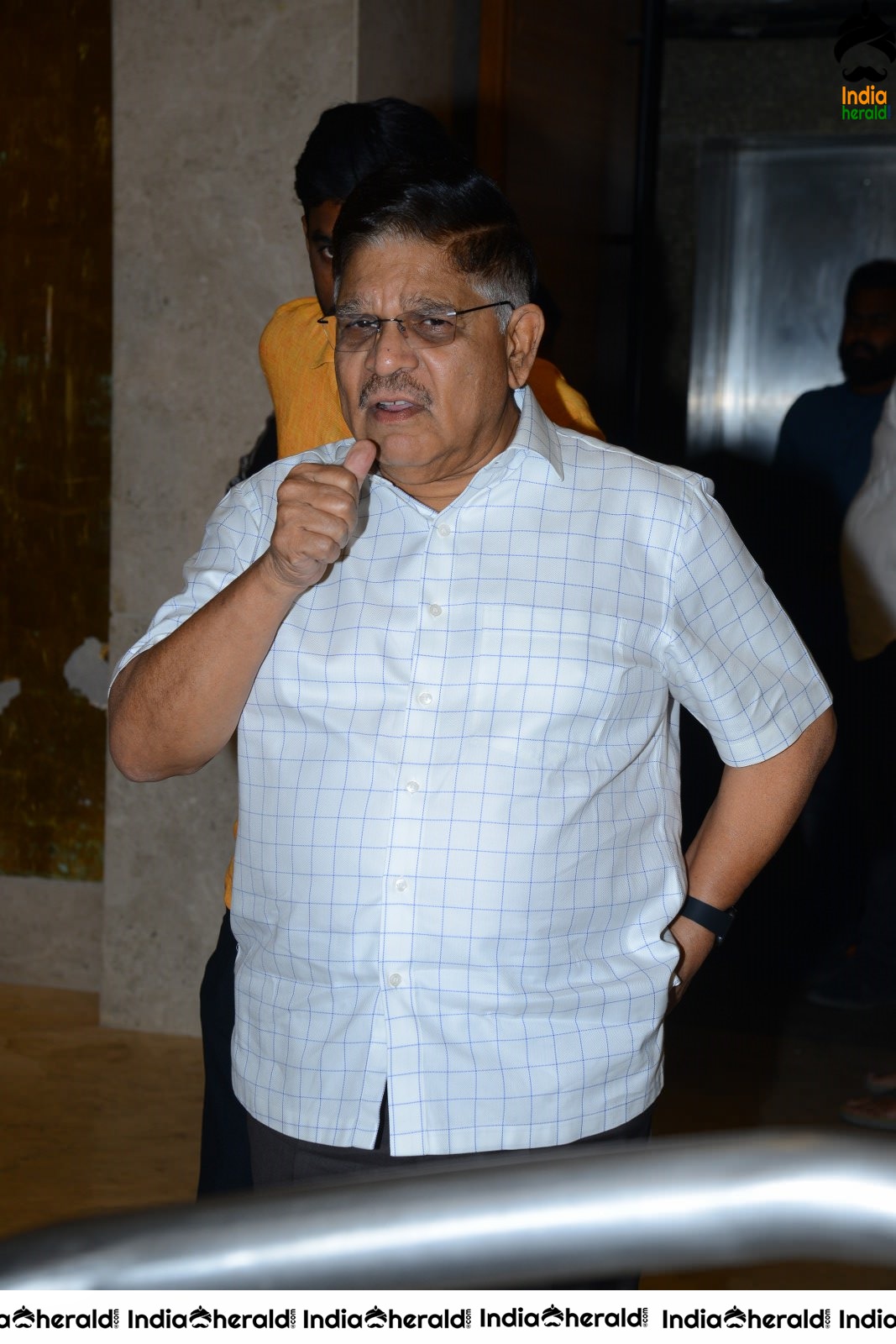 Producer Allu Aravind Latest Stills from AV Success meet Set 1