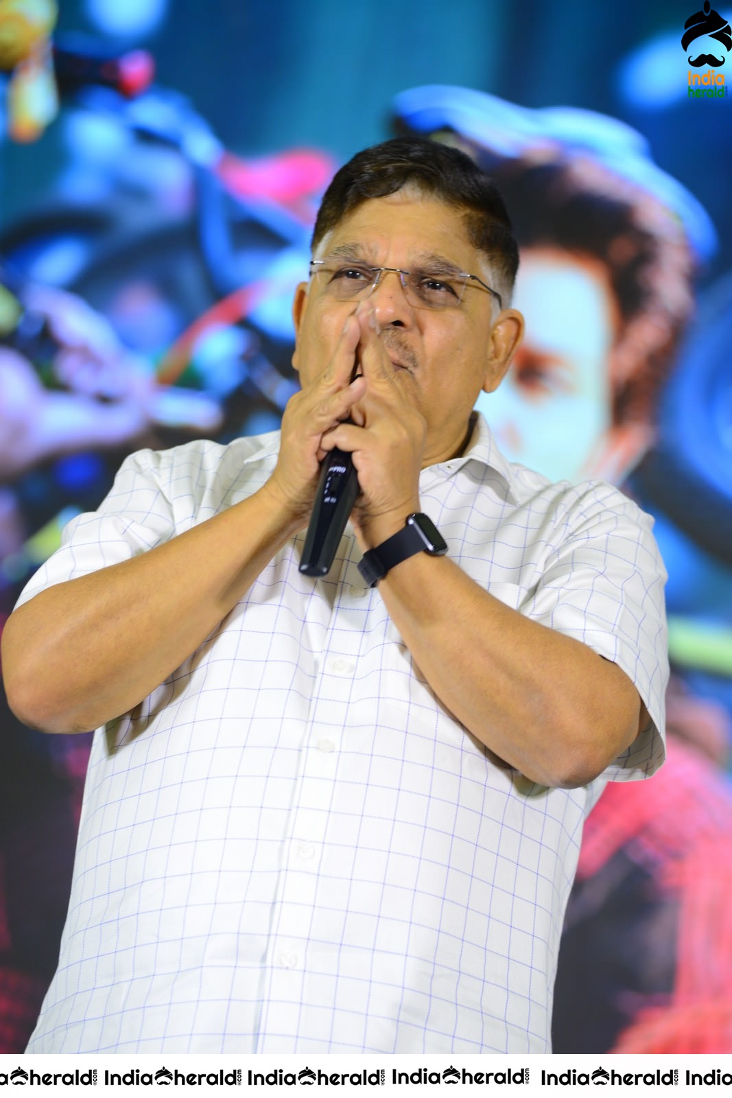 Producer Allu Aravind Latest Stills from AV Success meet Set 1