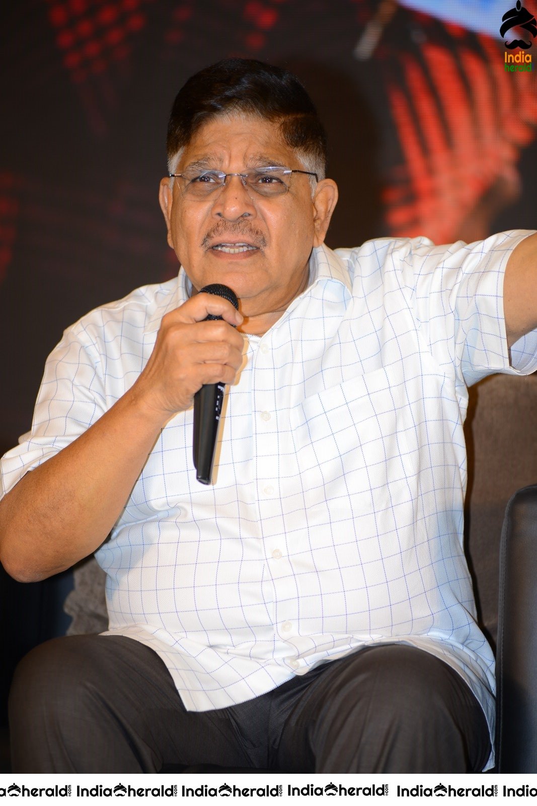 Producer Allu Aravind Latest Stills from AV Success meet Set 1