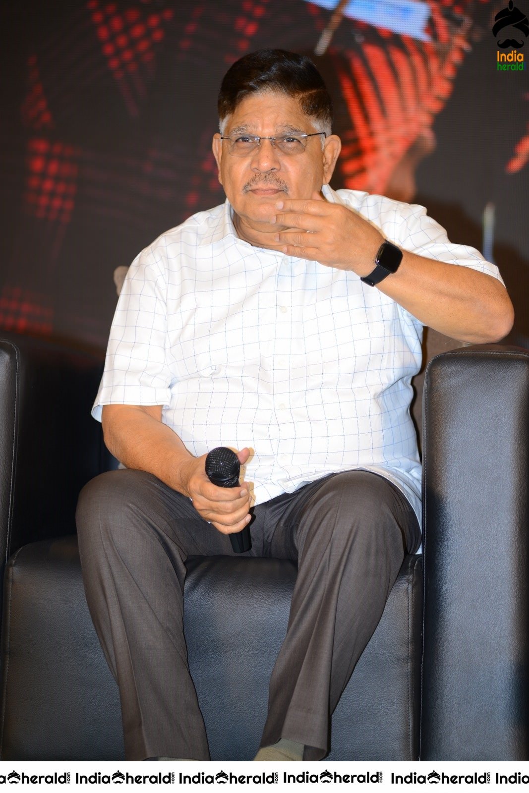 Producer Allu Aravind Latest Stills from AV Success meet Set 1