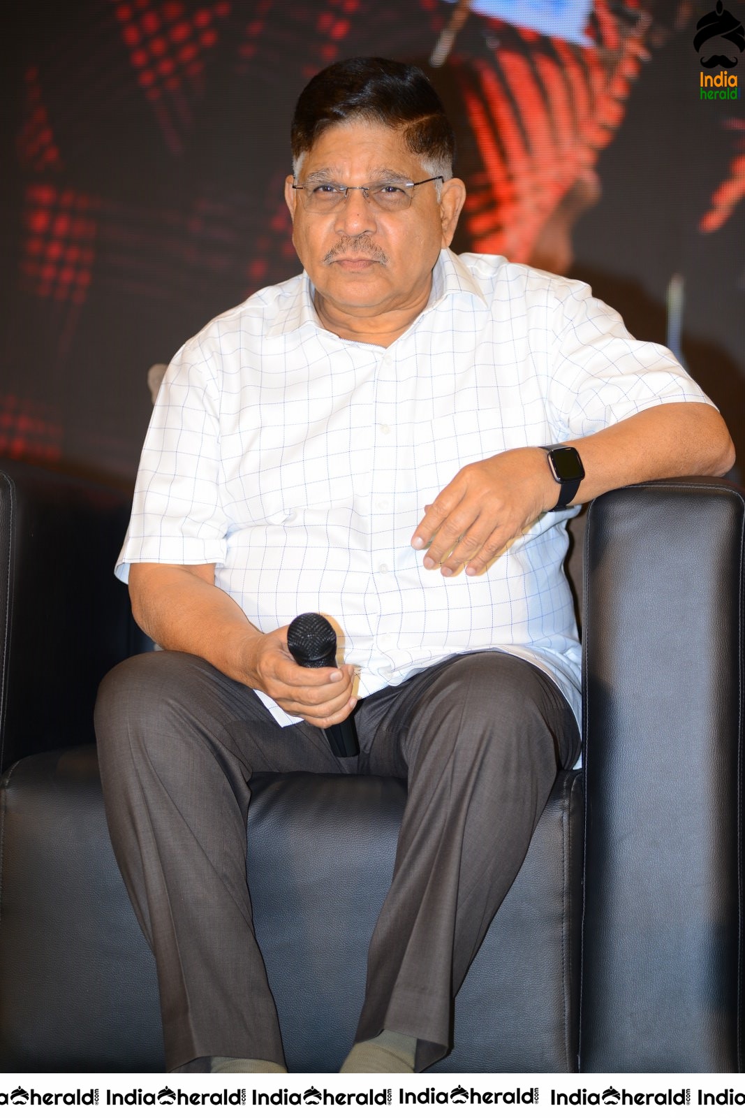 Producer Allu Aravind Latest Stills from AV Success meet Set 1